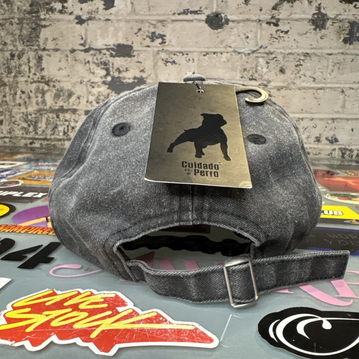 Other Cuidado Con El Perro 77 Black Denim Cap One Size Size ONE SIZE - 3 Thumbnail