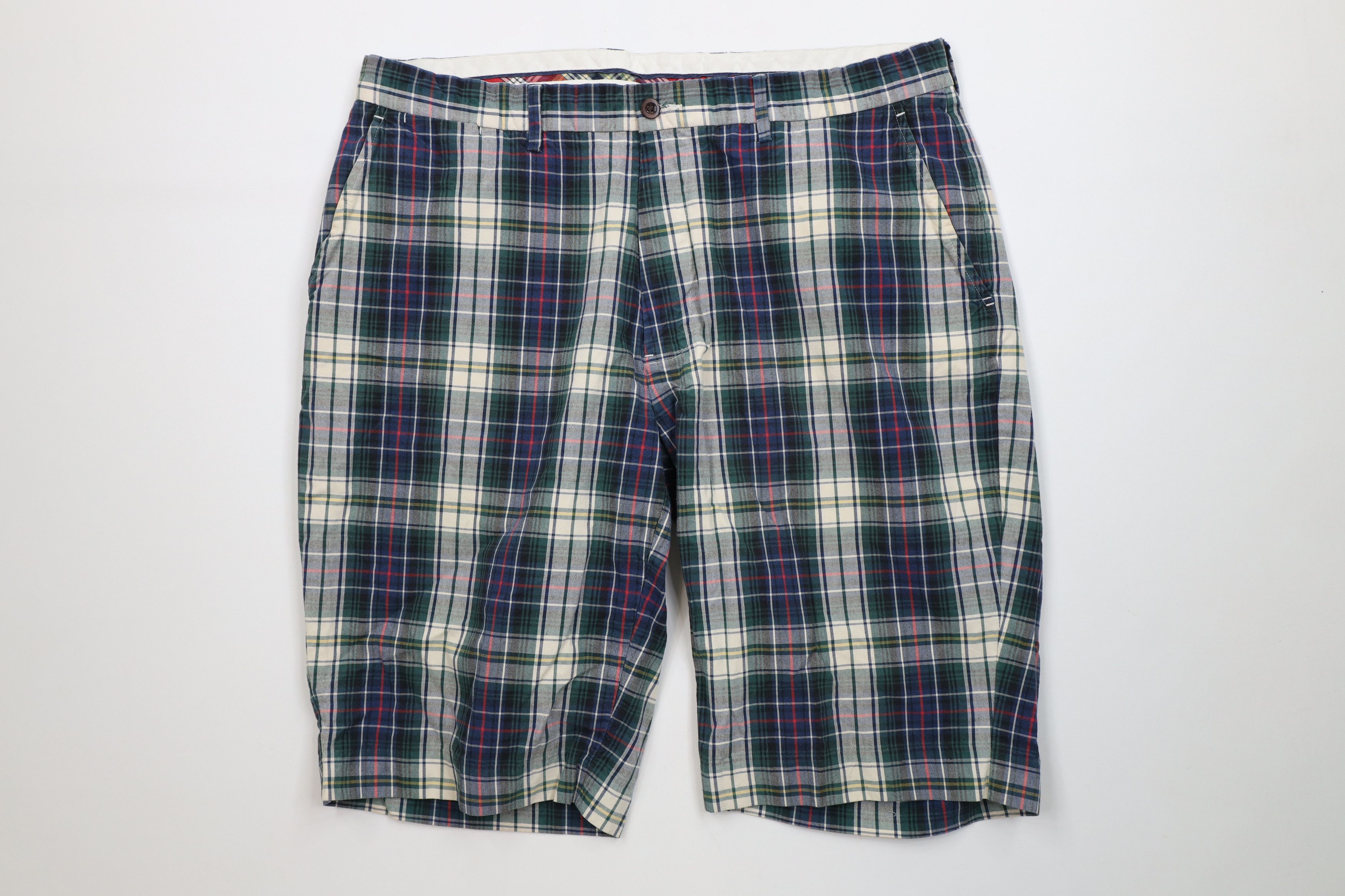 Ralph Lauren Vintage 90s Ralph Lauren Golfing Chino Shorts Cotton Plaid Size US 36 / EU 52 - 1 Thumbnail