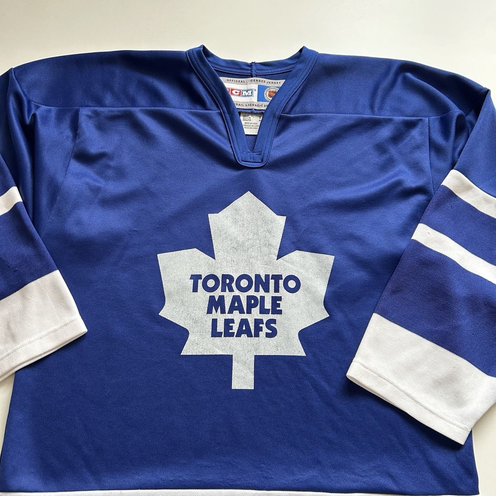 Ccm Vintage Toronto Maple Leaf CCM Hockey Jersey Medium Blue NHL Size US M / EU 48-50 / 2 - 2 Thumbnail