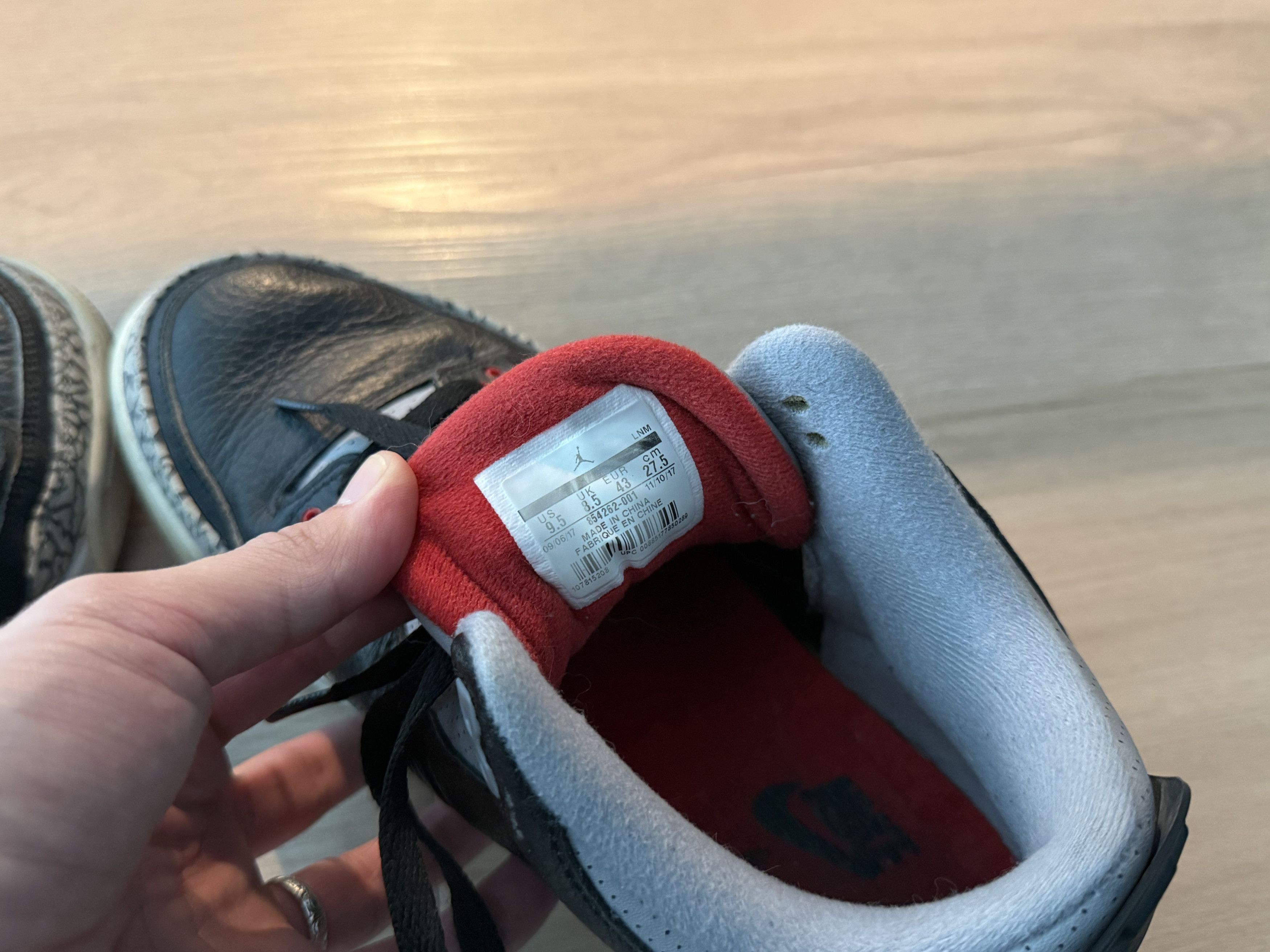 Air Jordan 3 Retro Black Cement 2018