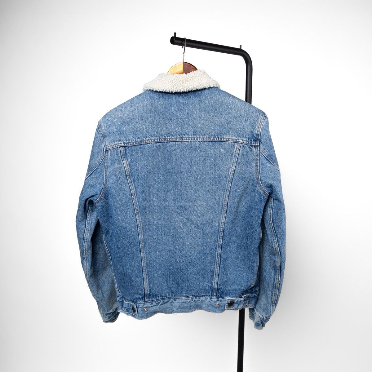 Levi's Levis Sherpa Denim Jacket Blue Trucker Fleece Lined Winter Size US S / EU 44-46 / 1 - 3 Thumbnail