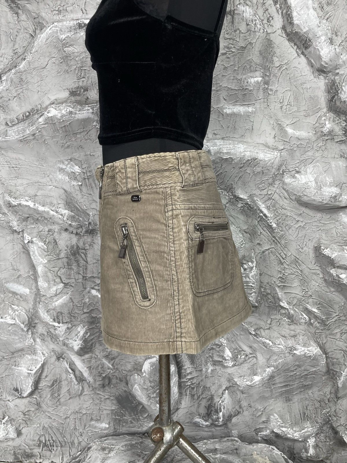 Hysteric Glamour × If Six Was Nine × Japanese Brand 2000s Y2K Asymmetrical Zip Mini Skirt Junya Watanabe Style Size 27" / US 4 / IT 40 - 6 Thumbnail