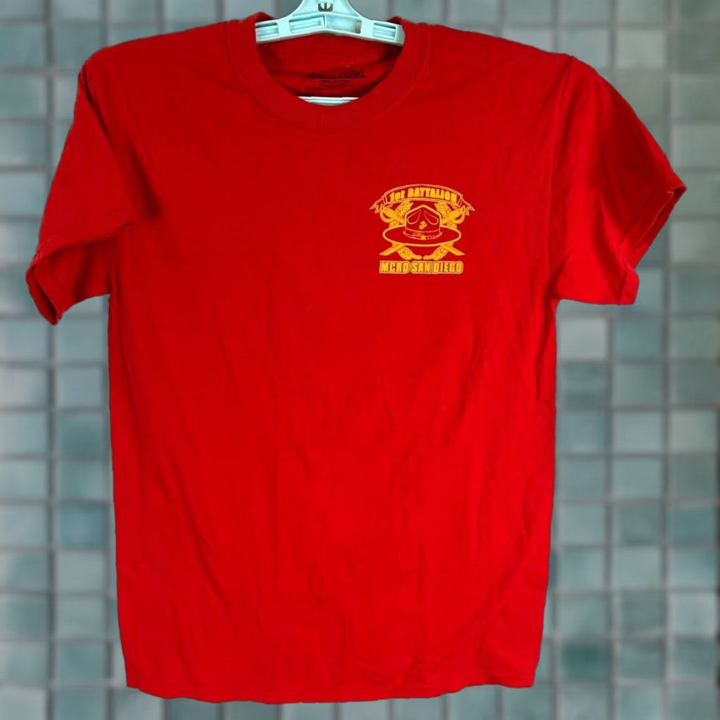 Vintage VINTAGE FRONTLINE Men T-Shirt S Red Graphic Print Astro Boy Military Logo Short Sleeve Cotton Size US S / EU 44-46 / 1 - 1 Thumbnail