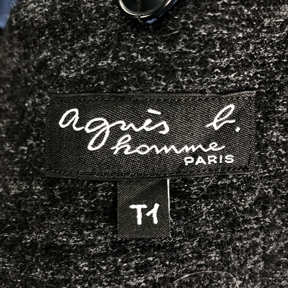 agnes b. Vintage 90's Agnes B Homme Paris Wool Coat Jacket Size S / US 4 / IT 40 - 12 Thumbnail