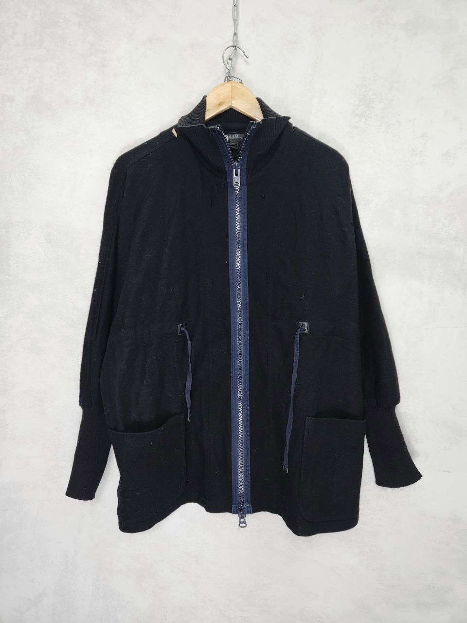 Adidas × Y-3 × Yohji Yamamoto Y-3 yohji yamamoto adidas wool designer zip up black jacket Size S / US 4 / IT 40 - 1 Thumbnail