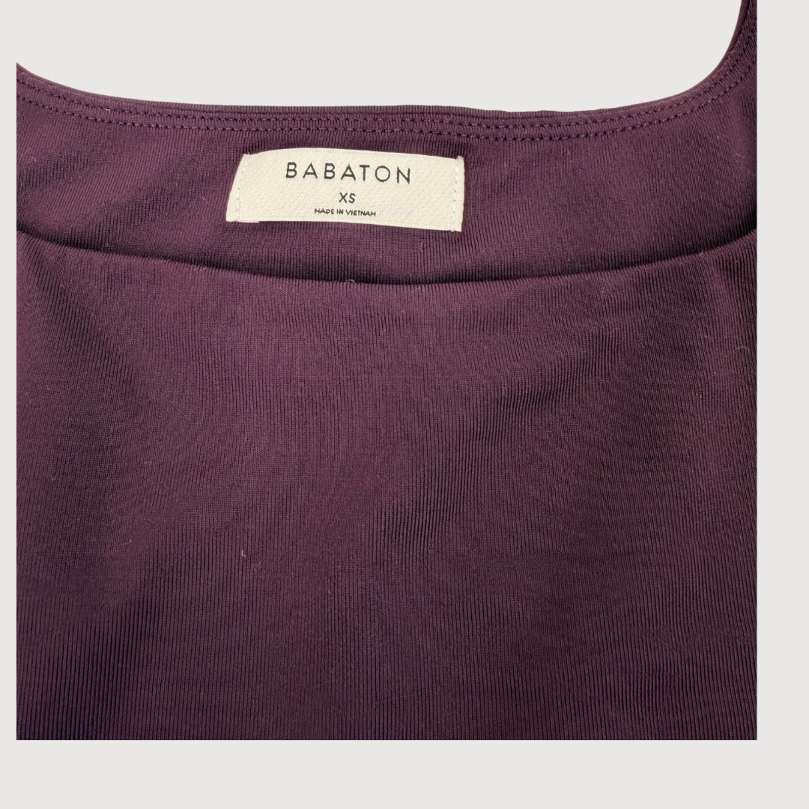 Other Aritzia Babaton Contour Square Neck Bodysuit Eggplant XS Size ONE SIZE - 4 Thumbnail