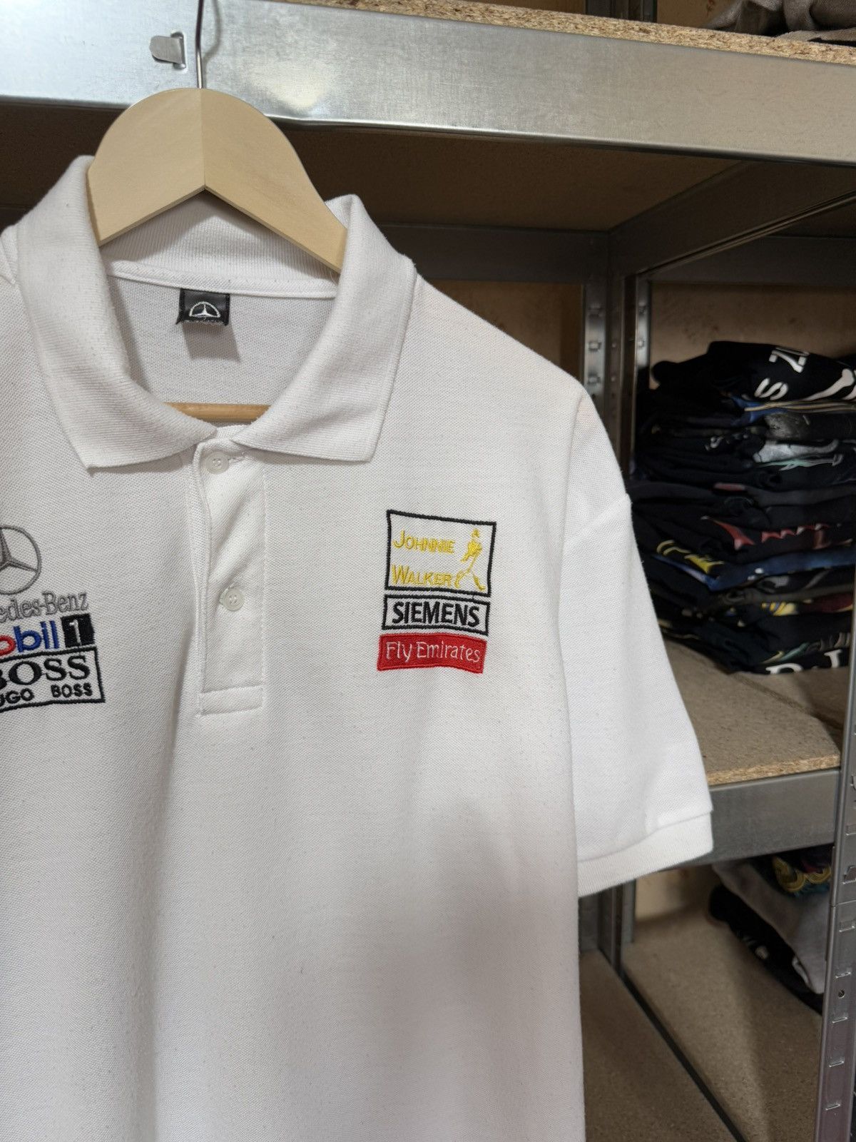 Formula 1 × Mercedes-Benz Vintage 90’s Mercedes-Benz McLaren Racing Polo T-Shirt Size US XL / EU 56 / 4 - 4 Thumbnail