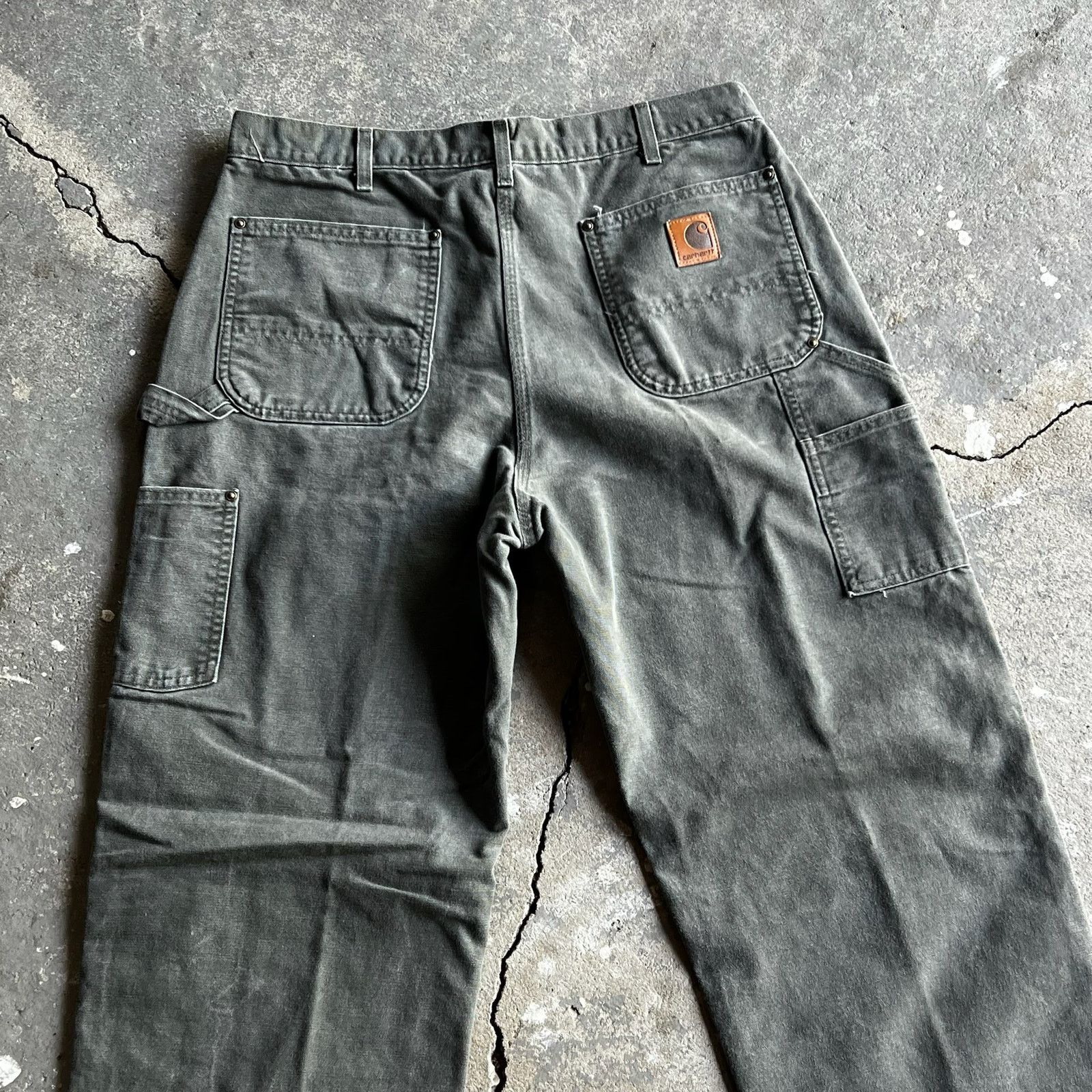 Carhartt × Vintage Carhartt green double knee work wear carpenter pants Size US 34 / EU 50 - 5 Thumbnail
