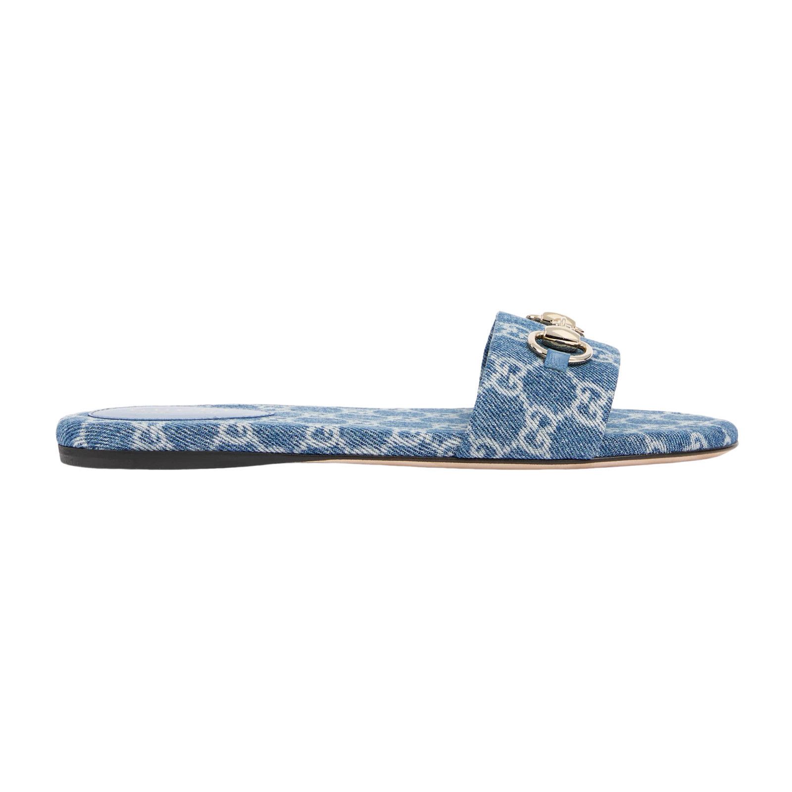 Gucci $770 Blue Gg Denim Sandals Women's Si, Women's (Size 9)