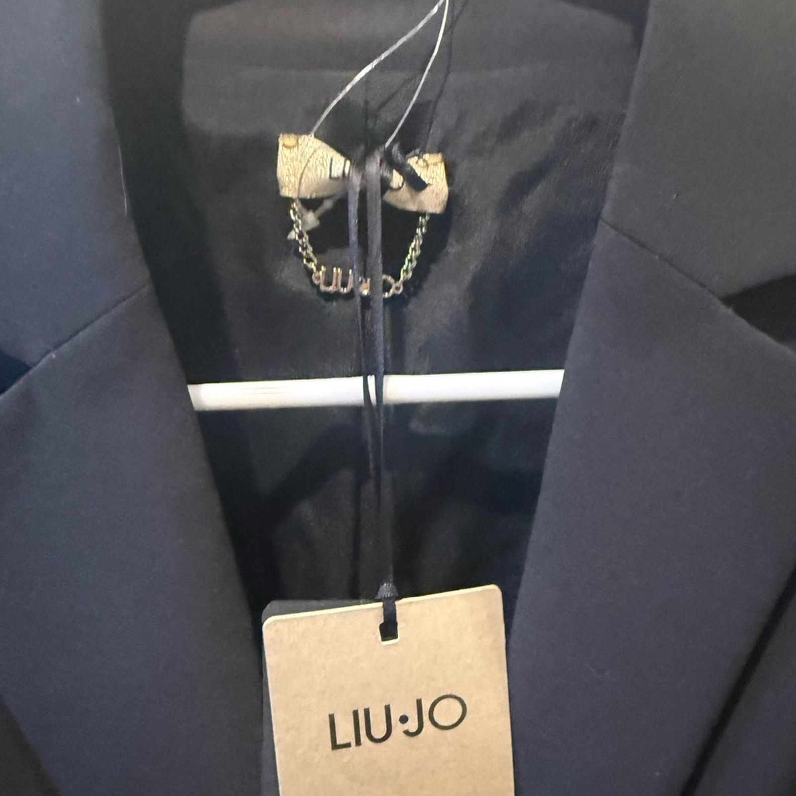 Designer Liu Jo Women’s Blazer Black 46 Single-Button Design Size L / US 10 / IT 46 - 7 Thumbnail