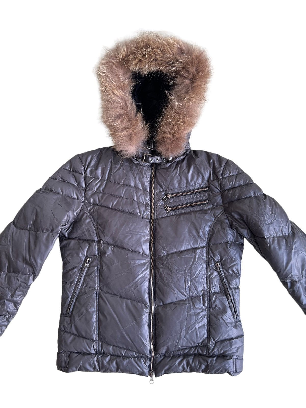 Yasuyuki Ishii 90s Racoon Fur Hoodie Eskimo Down Bomber Jacket Rupert 🇯🇵 Size US M / EU 48-50 / 2 - 4 Thumbnail