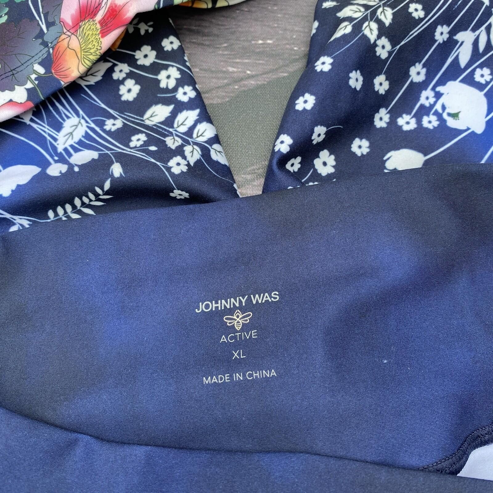 Other Johnny Was Women’s XL Leggings Baby Bell Floral Bursting Size 40" / US 18 - 7 Thumbnail