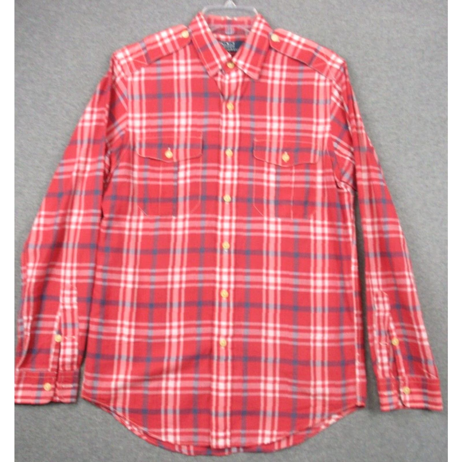 Polo Ralph Lauren VINTAGE Polo Ralph Lauren Shirt Small Red Plaid Western Shoulder Straps Size US S / EU 44-46 / 1 - 2 Thumbnail