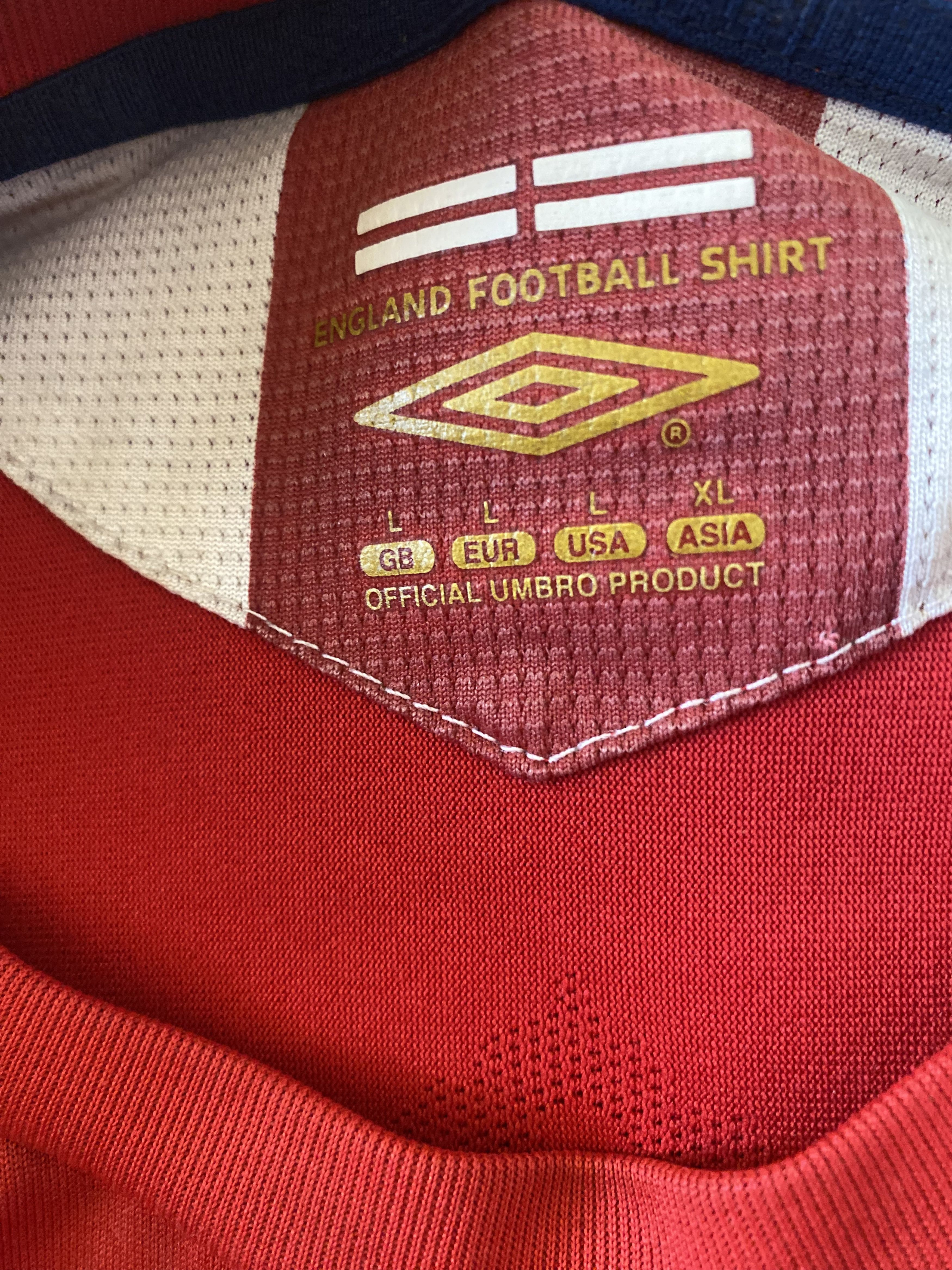 Umbro Soccer Jersey ENGLAND - 2006 - 2008 - L- Umbro - UNIQUE Size US L / EU 52-54 / 3 - 2 Thumbnail