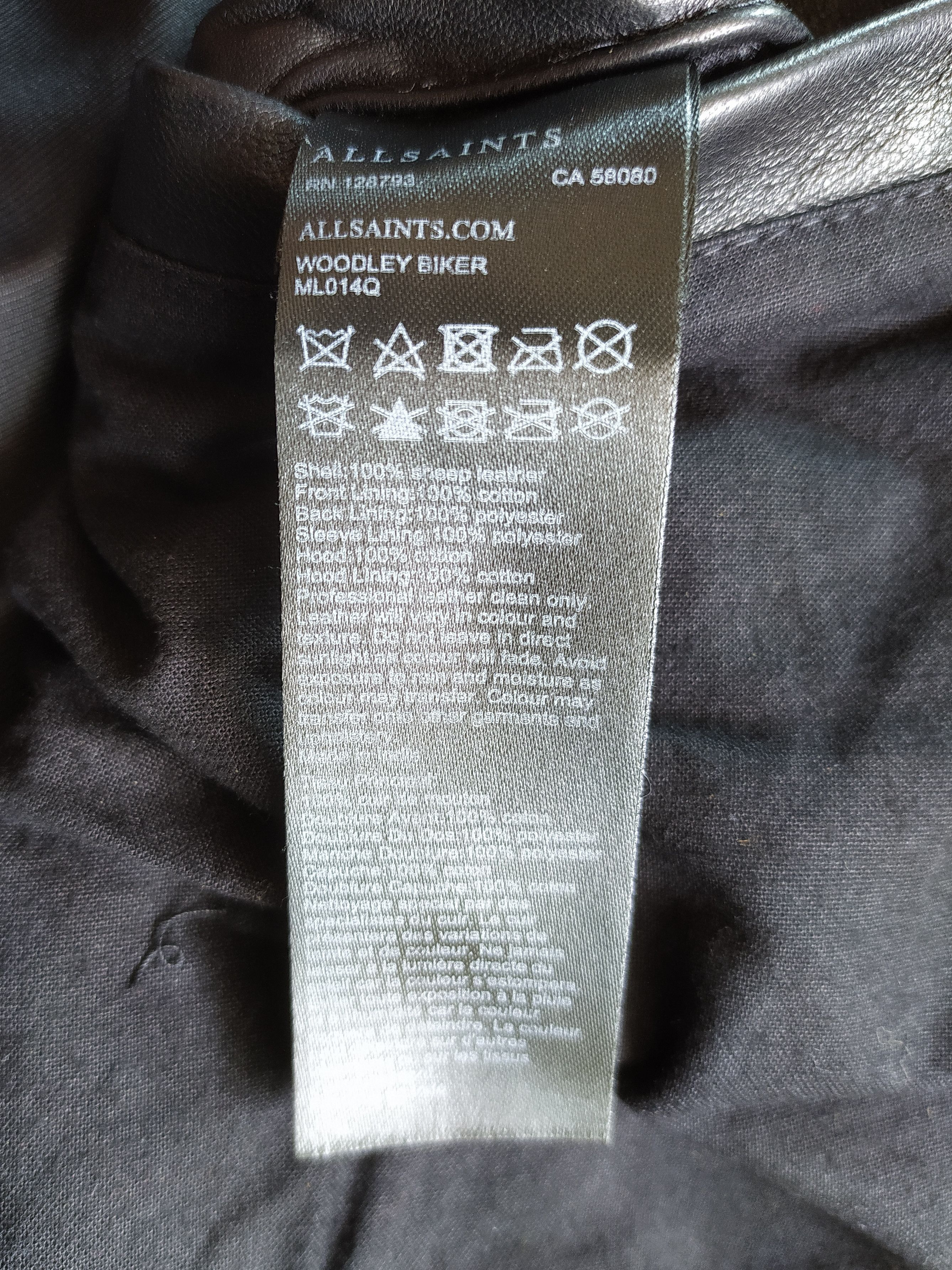 Allsaints ALLSAINTS Woodley Leather Jacket Free Shipping FTP/9013 Size US L / EU 52-54 / 3 - 6 Thumbnail