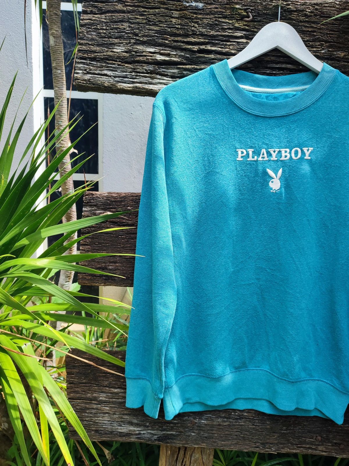 Playboy Playboy Bunny Teal Crewneck Sweatshirt – M Size US M / EU 48-50 / 2 - 5 Thumbnail