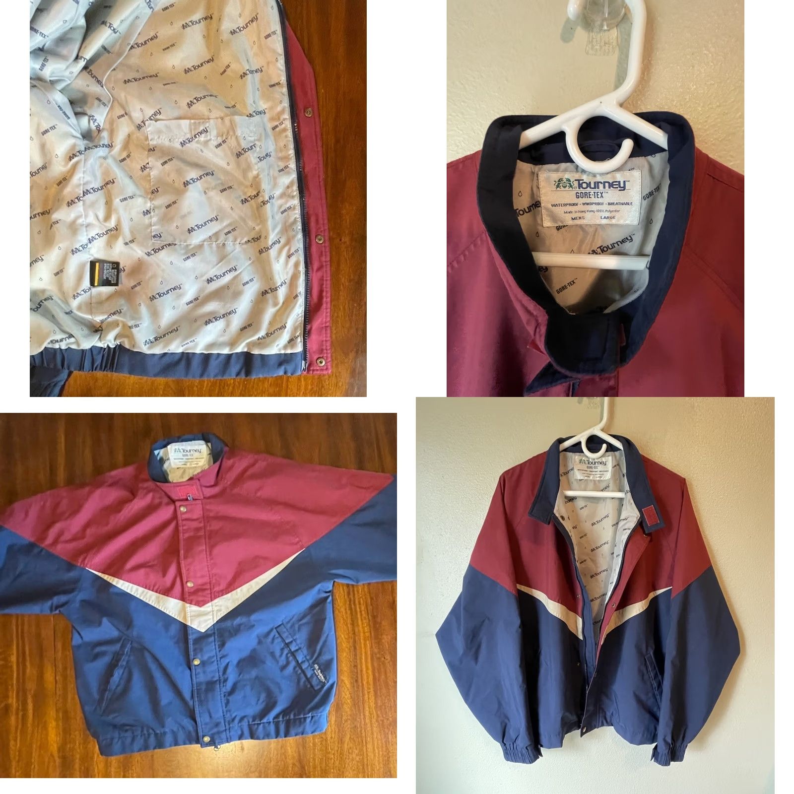 Vintage VINTAGE Tourney Gore Tex Golf Jacket Weatherproof Coat Men’s Size Large J2031 Size US L / EU 52-54 / 3 - 8 Thumbnail