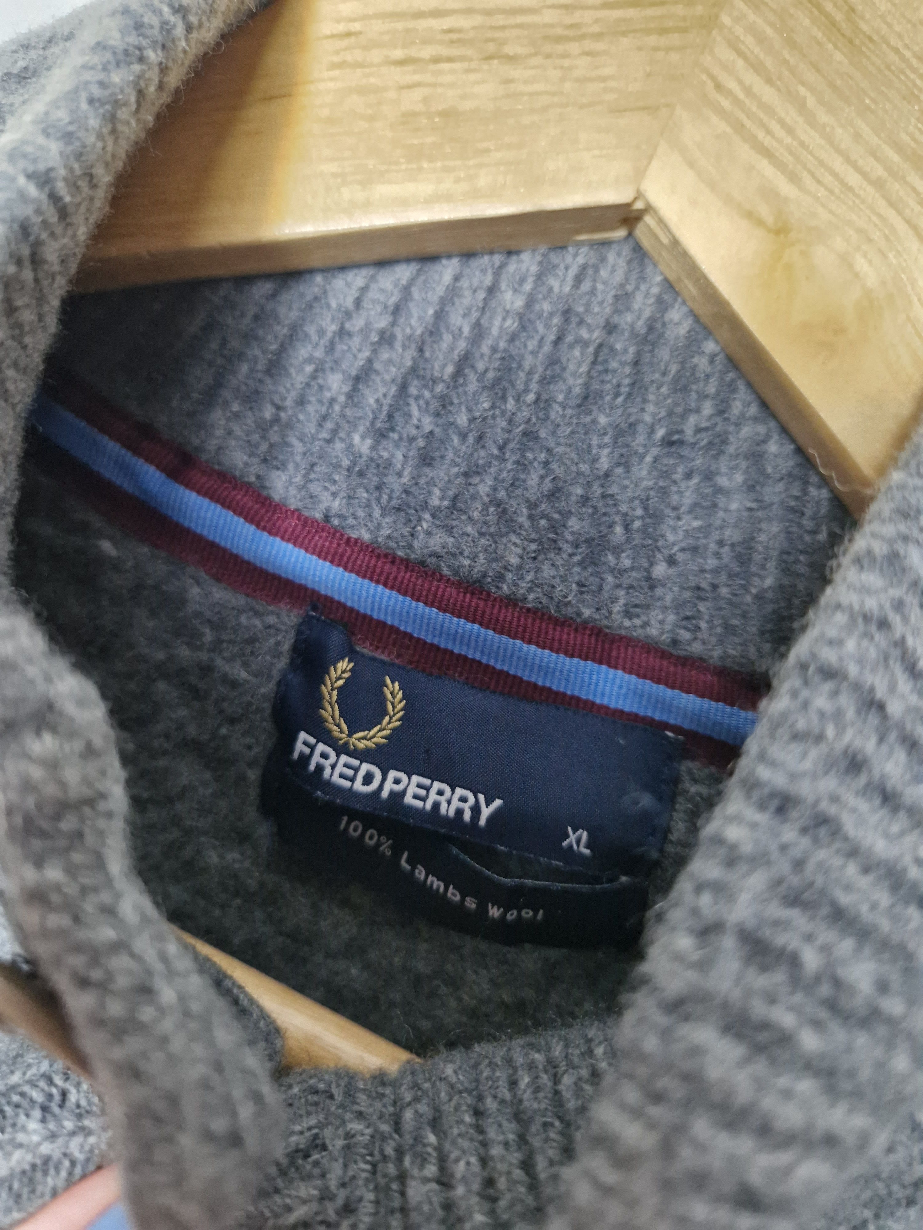 Fred Perry × Vintage Fred Perry wool sweater cardigan Size US S / EU 44-46 / 1 - 5 Thumbnail