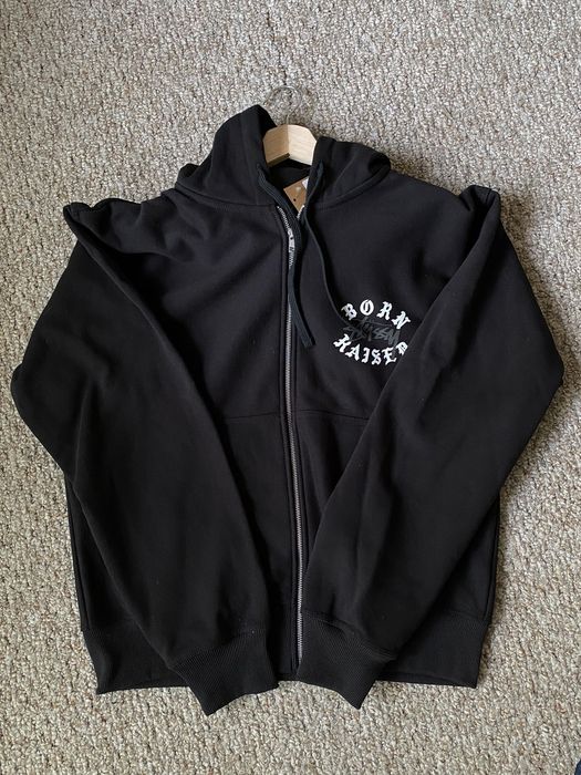 Stussy Stussy Born x Raised Black Hoodie Zip up | Grailed