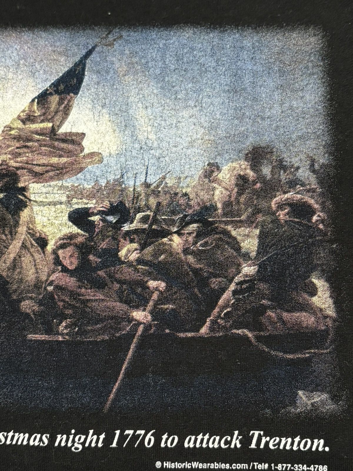 Vintage 90s Washington Crossing Delaware Vintage World War II Tee Size US L / EU 52-54 / 3 - 4 Thumbnail