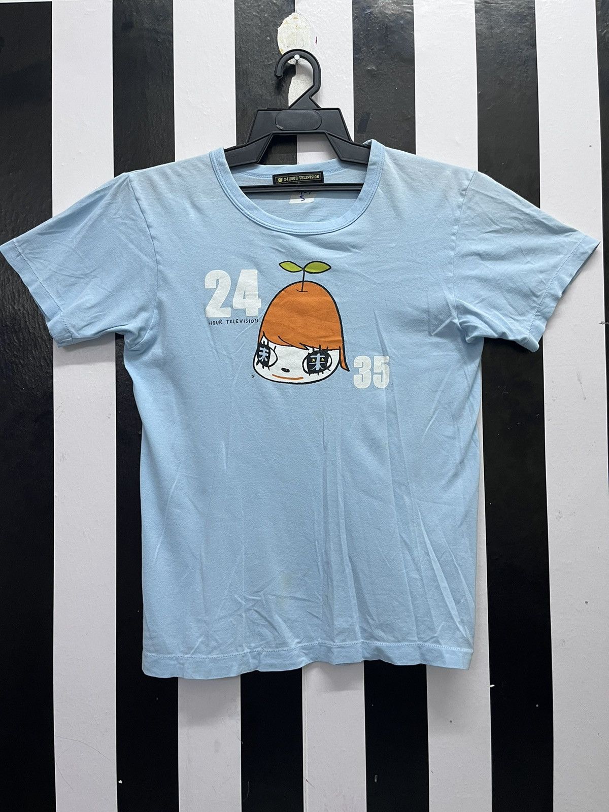 Japanese Brand × Vintage 90’s 24 HOUR TELEVISION TEE Size US S / EU 44-46 / 1 - 1 Thumbnail