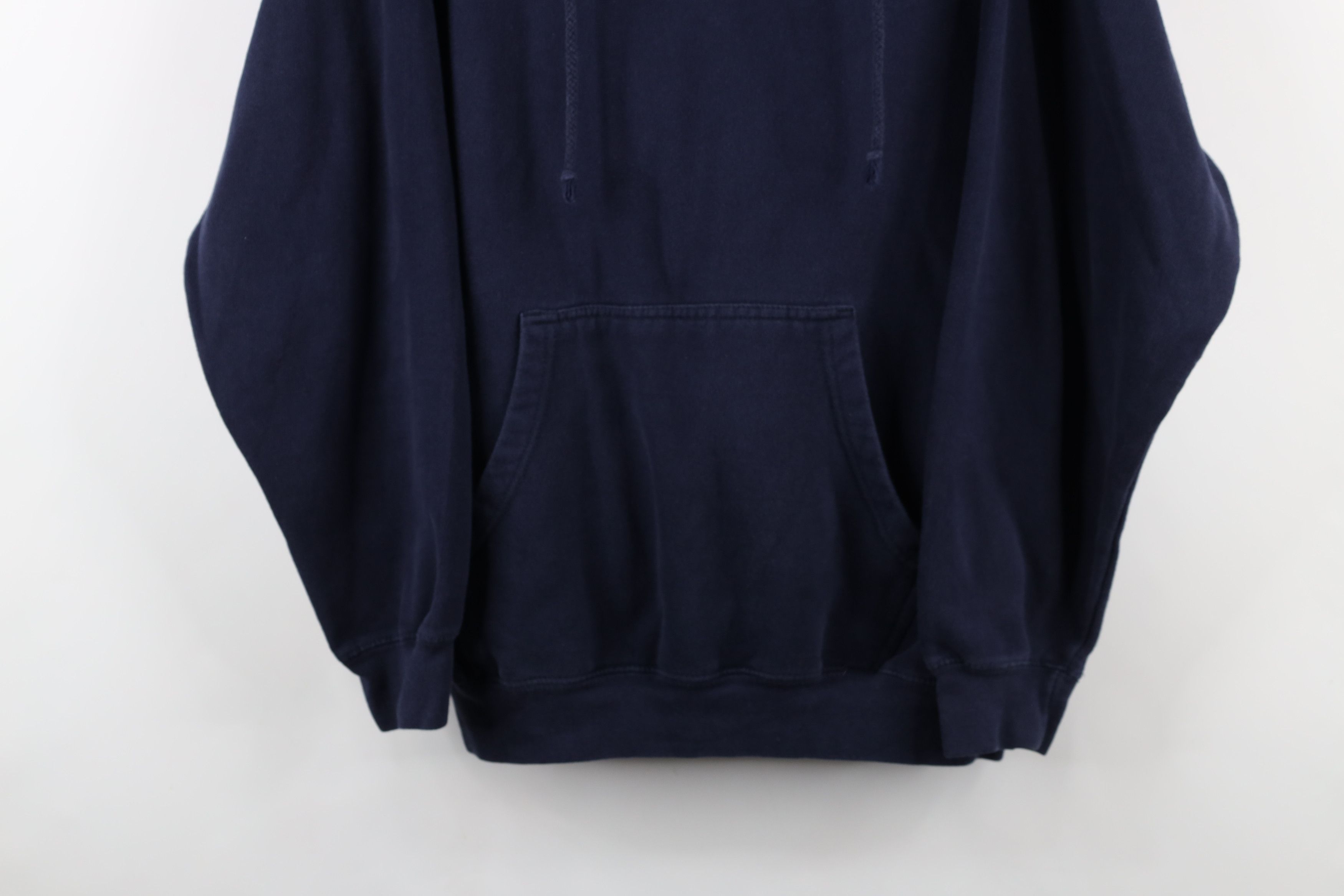 Oakley × Vintage Vintage Y2K Oakley Spell Out Hoodie Sweatshirt Navy Blue Size US XL / EU 56 / 4 - 3 Thumbnail