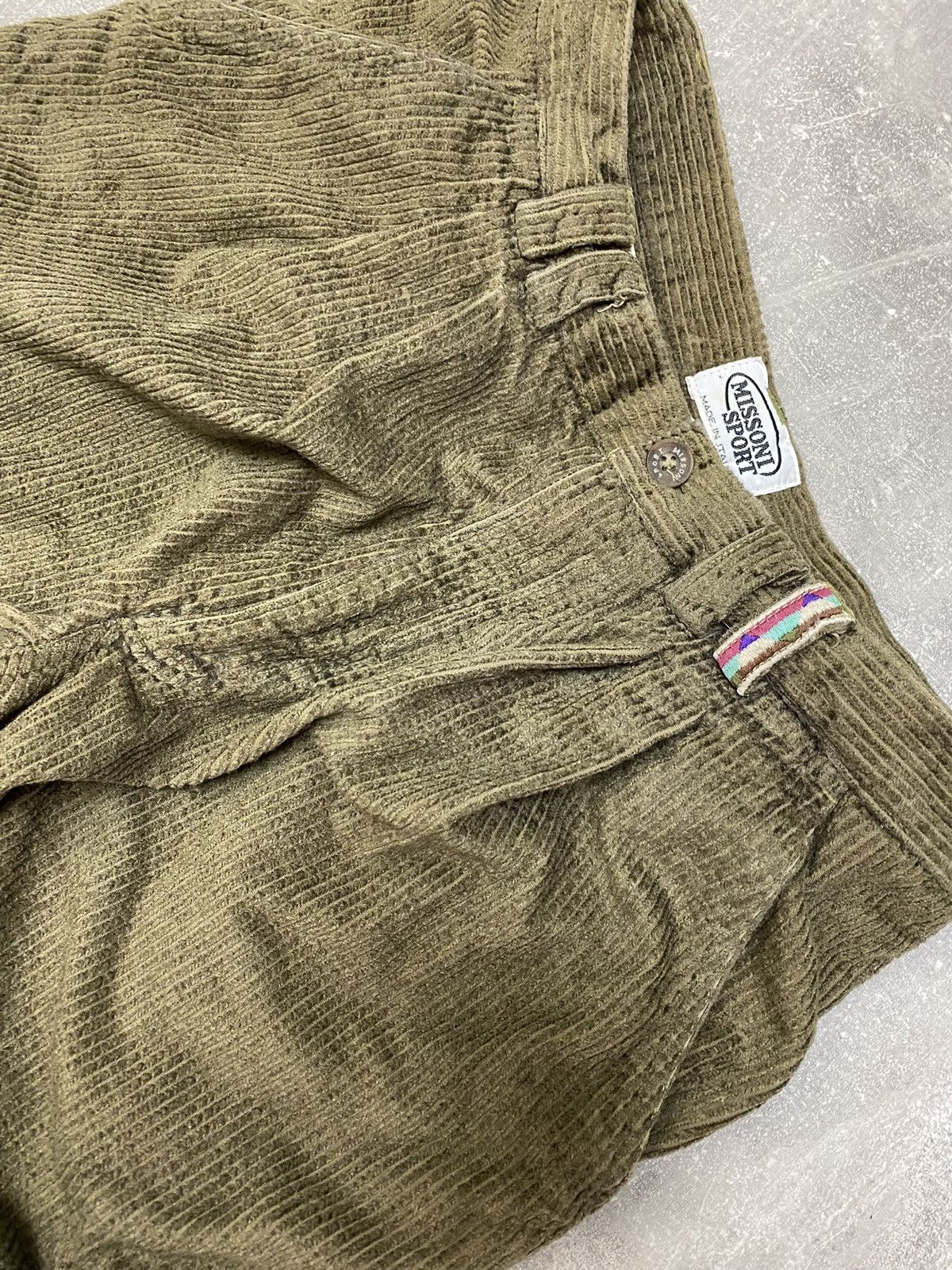 Missoni × Vintage MISSONI Sport Vintage Corduroy Trousers Pants Size US 32 / EU 48 - 20 Thumbnail