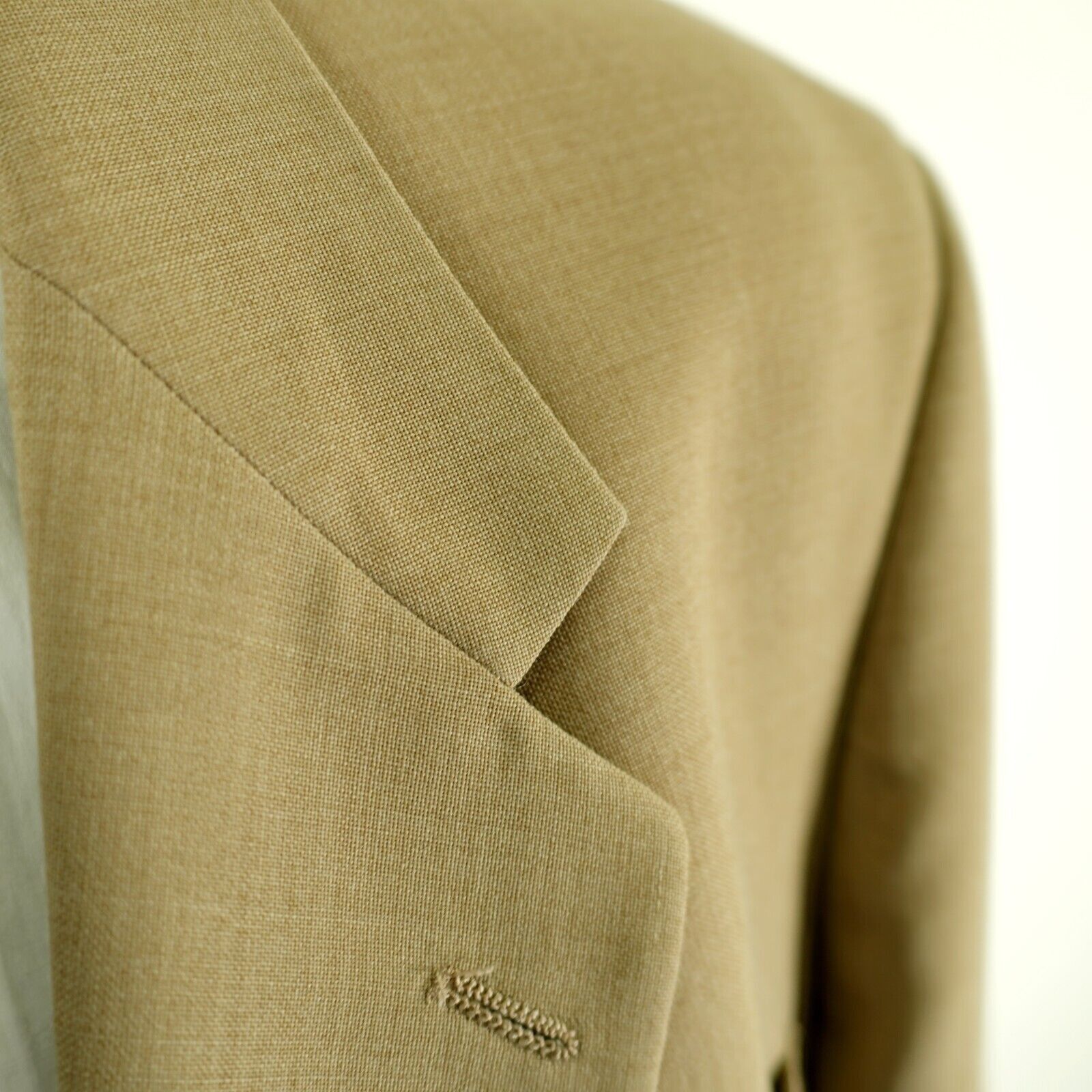 Designer Jack Nicklaus Tournament Tan Basket Weave Wool Tan 2 Gold Bu Size 44L - 2 Thumbnail