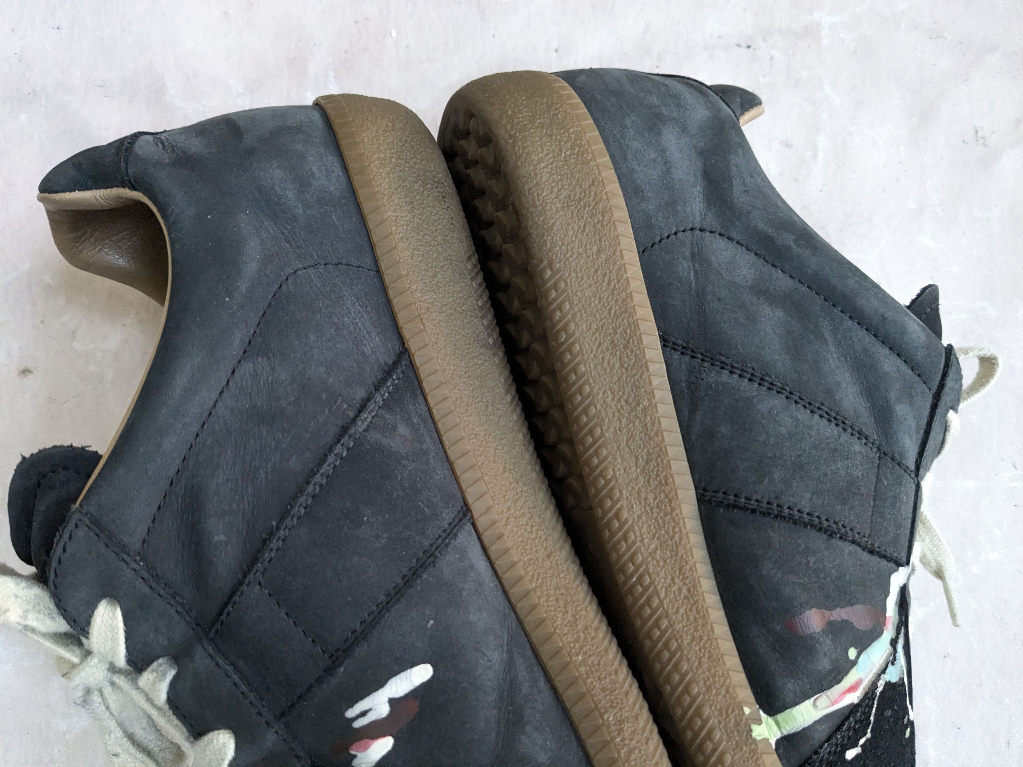 Maison Margiela Maison Margiela Replica Gats Paint Splatter 9 42 Black Size US 9.5 / EU 42-43 - 12 Thumbnail