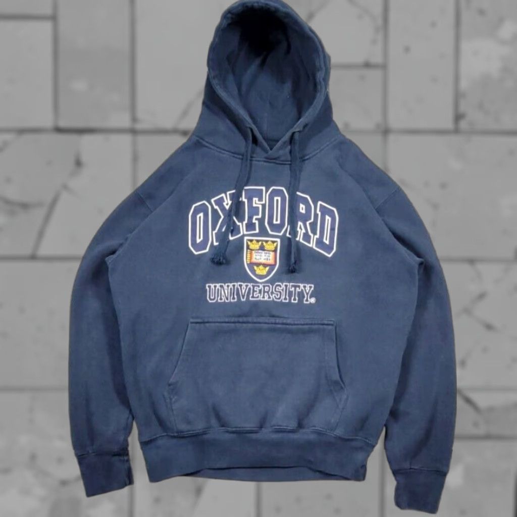 Vintage Oxford University Hoodie S Blue Official Embroidered Drawstring Sweatshirt Size US S / EU 44-46 / 1 - 1 Thumbnail