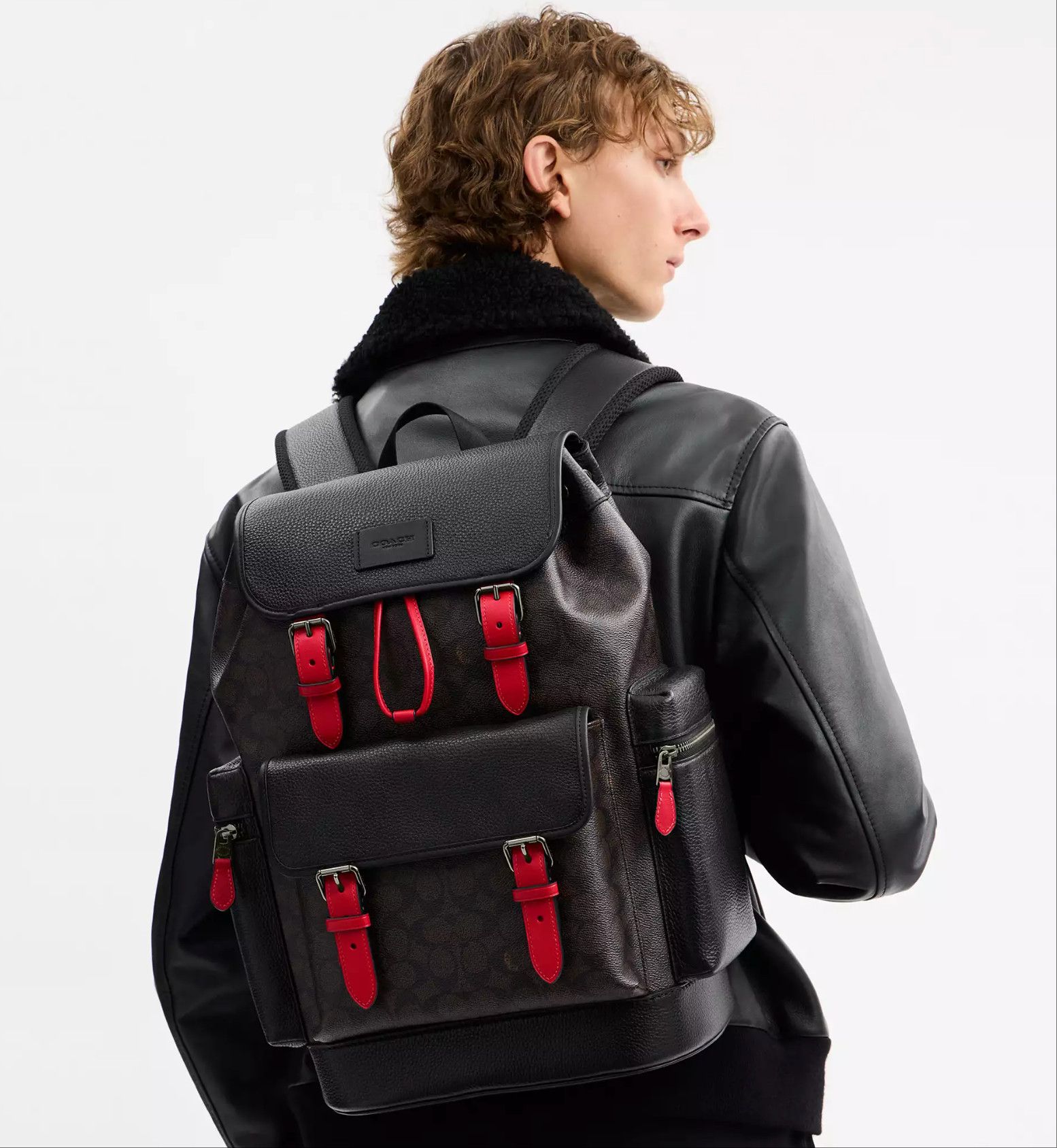 Coach MEN's Sprint Backpack In Signature Canvas CCG13 Size ONE SIZE - 7 Thumbnail