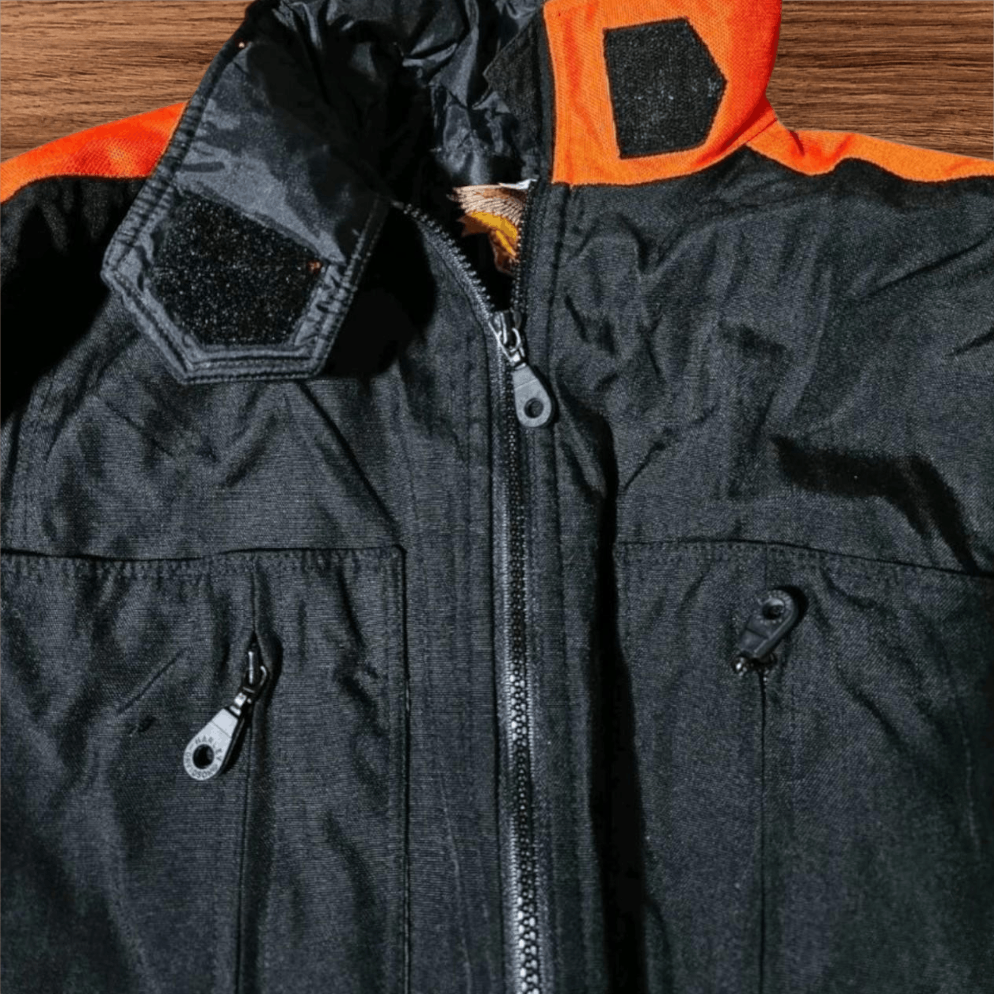 Harley Davidson Vintage Harley-Davidson USA Belted Heated Jacket Moto MEDIUM Size US M / EU 48-50 / 2 - 7 Thumbnail