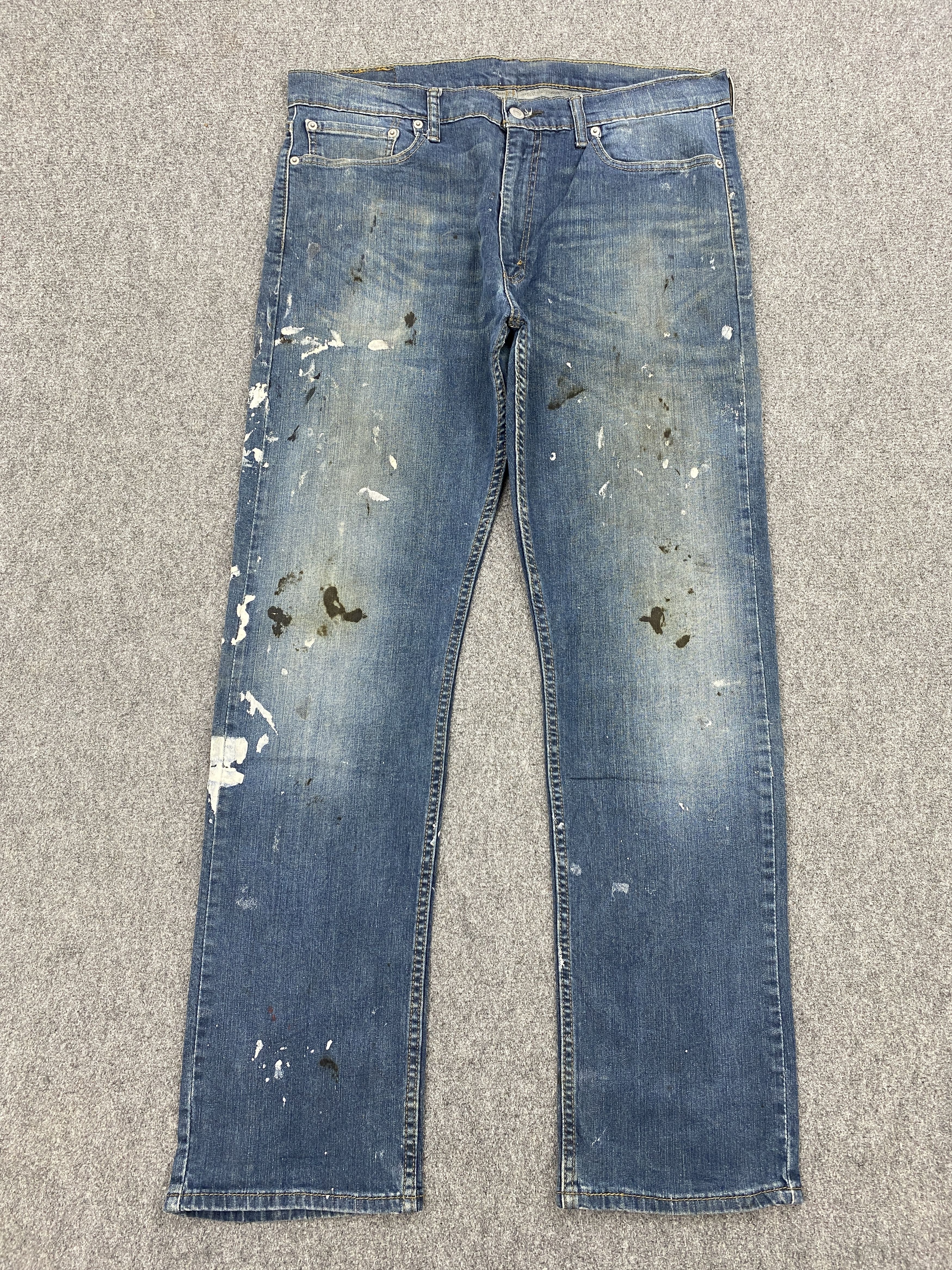 Levi's × Vintage Splatter Paint Vintage Levis 513 Denim Jeans Size US 36 / EU 52 - 1 Thumbnail