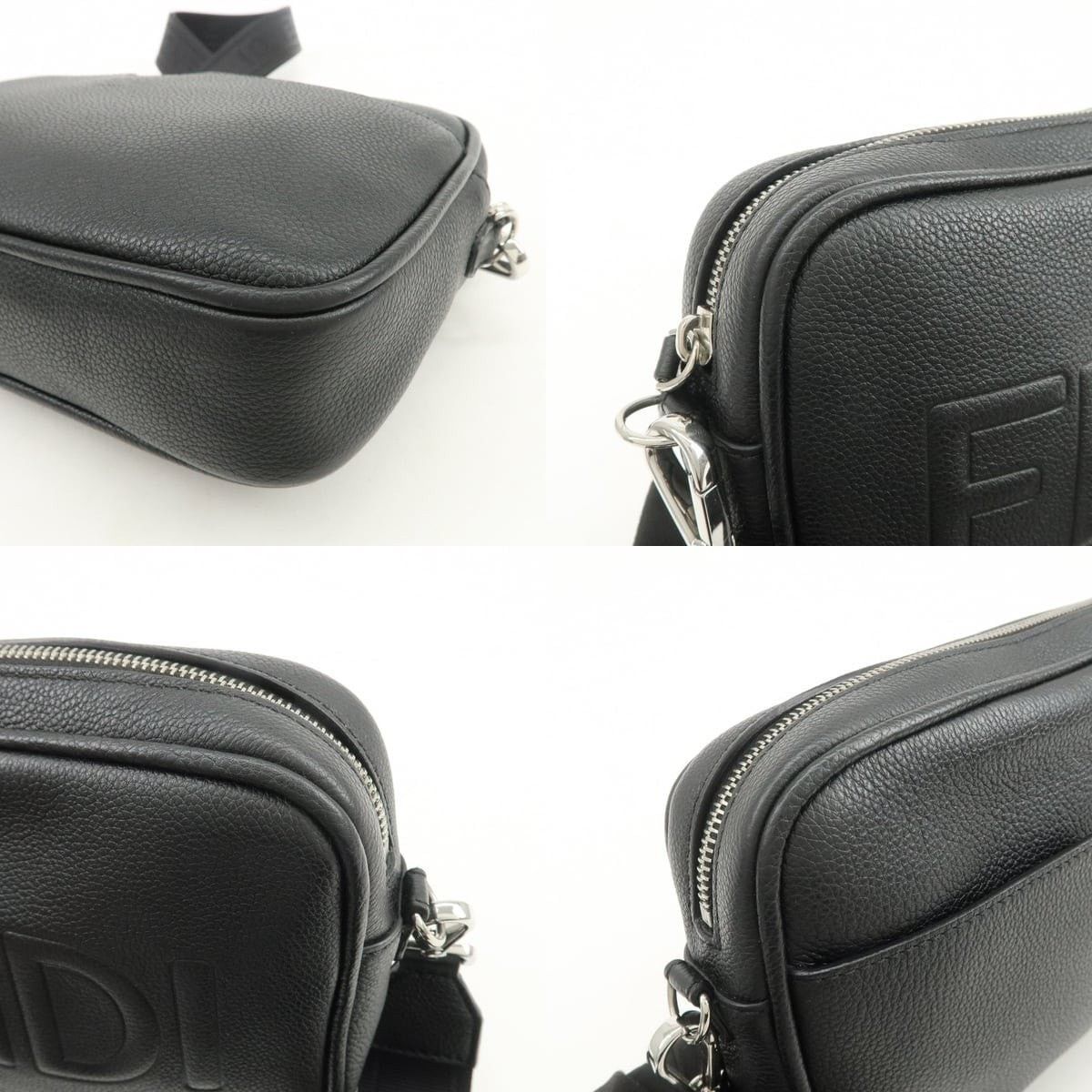 Fendi Fendi Roma Camera Case Calfskin Crossbody Bag Black Size ONE SIZE - 5 Thumbnail