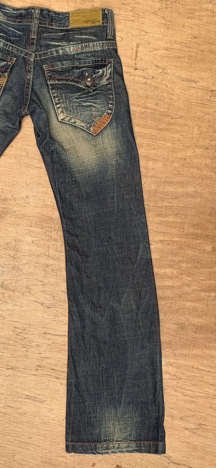Lolita Jeans Rare.. by concert of the LOLITA’S Flare Denim Jeans Pants Size US 28 / EU 44 - 14 Thumbnail