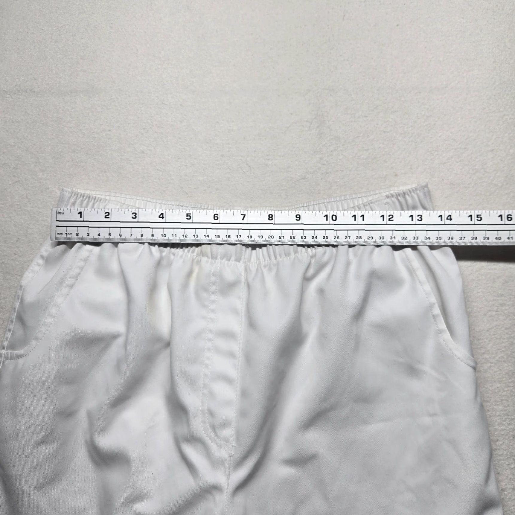 Vintage VINTAGE Kim Rogers Women's Capri Pants Size 12P Petite Cotton Spandex Tapered Crop White Size 34" / US 12 / IT 48 - 3 Thumbnail