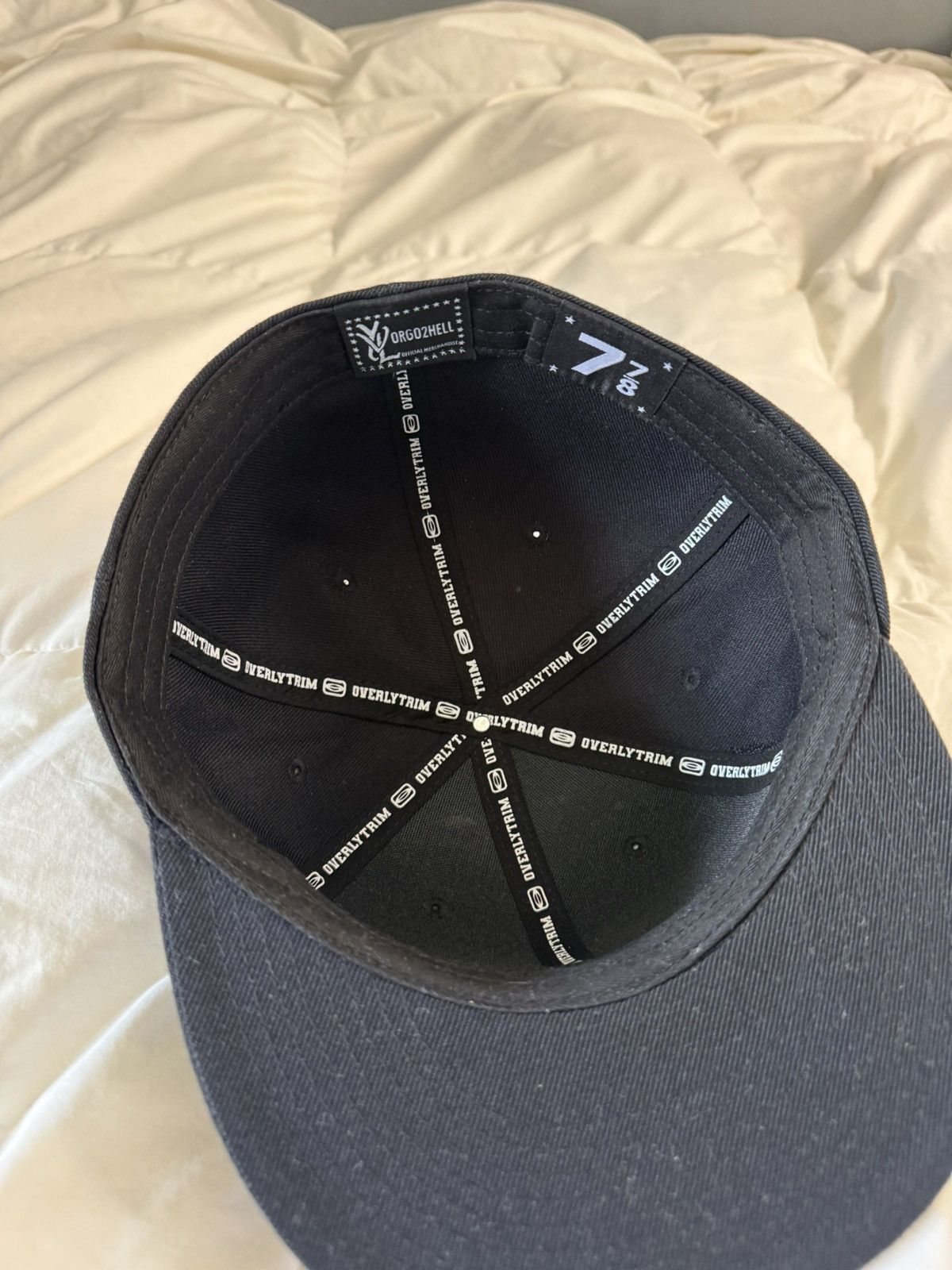 Playboi Carti YVL fitted hat Black on White (size 7 7/8) Size ONE SIZE - 5 Thumbnail