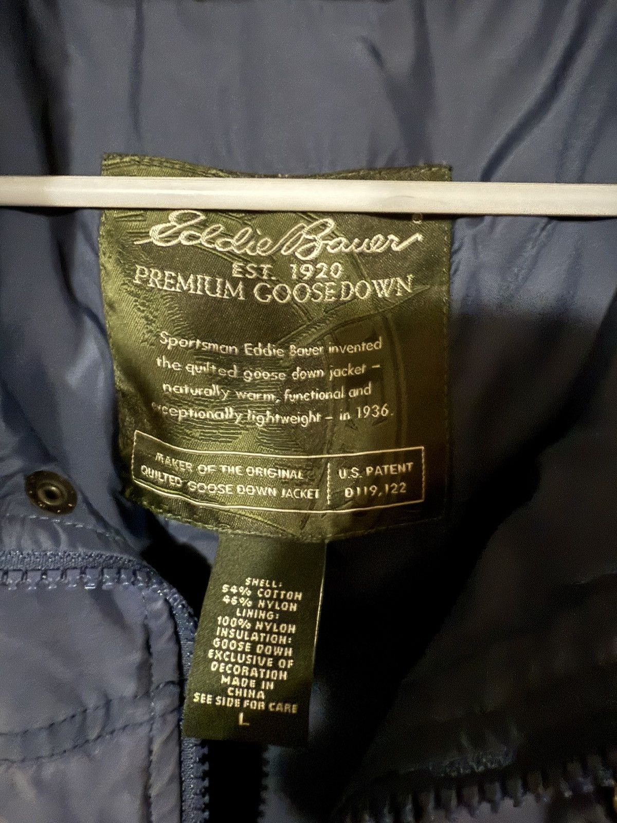 Eddie Bauer × Vintage Eddie Bauer Down Puffer Vest Size US L / EU 52-54 / 3 - 3 Thumbnail
