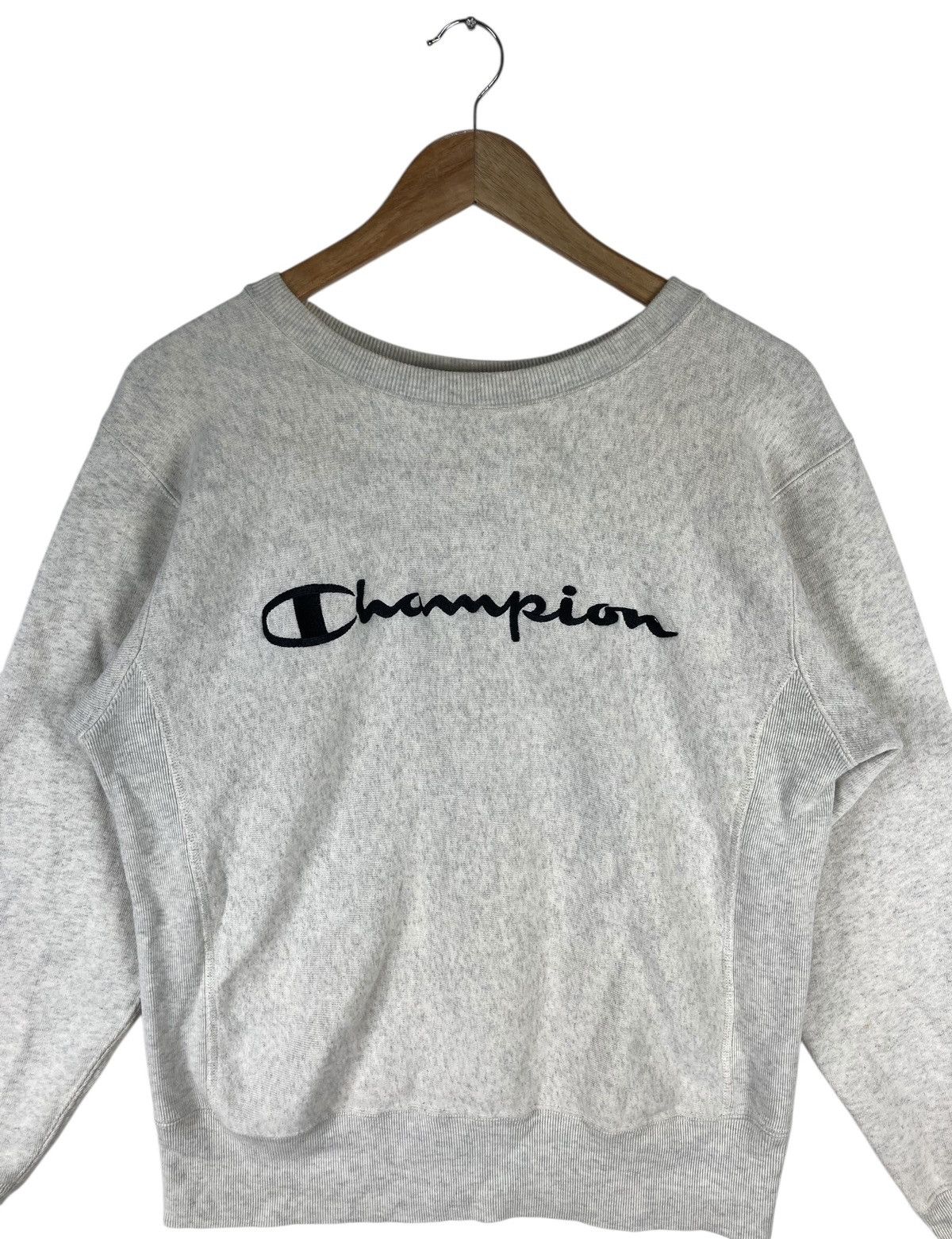 Champion Vintage Champion Reverse Weave Script Logo Sweatshirt Size M / US 6-8 / IT 42-44 - 2 Thumbnail