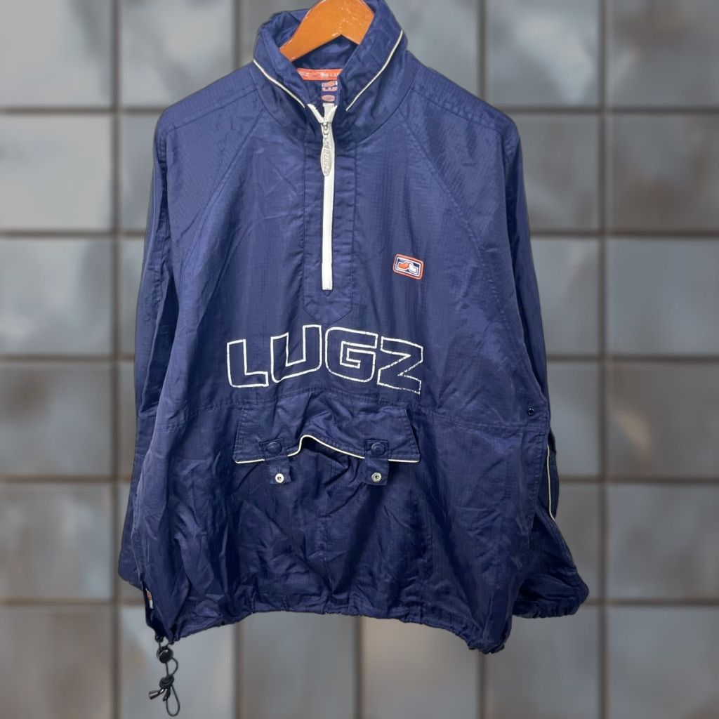 Polo Ralph Lauren VINTAGE Lugz Baggy Windbreaker Jacket M Blue Polo Ralph Lauren Vest Puffer Jacket Men Boy? Size US M / EU 48-50 / 2 - 1 Thumbnail