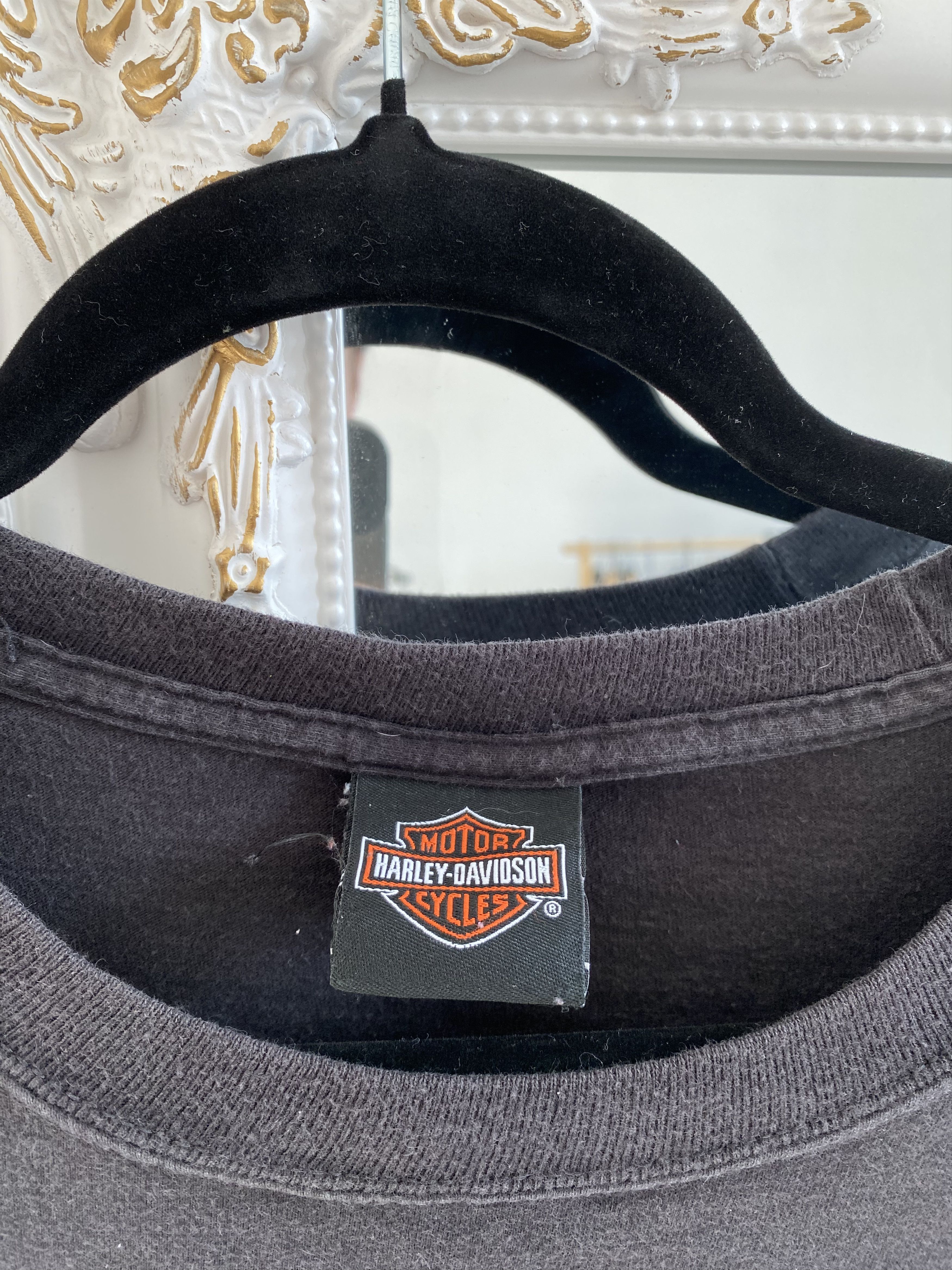 Harley Davidson Harley Davidson Switzerland Washed Black Tee T Shirt Size US L / EU 52-54 / 3 - 7 Thumbnail