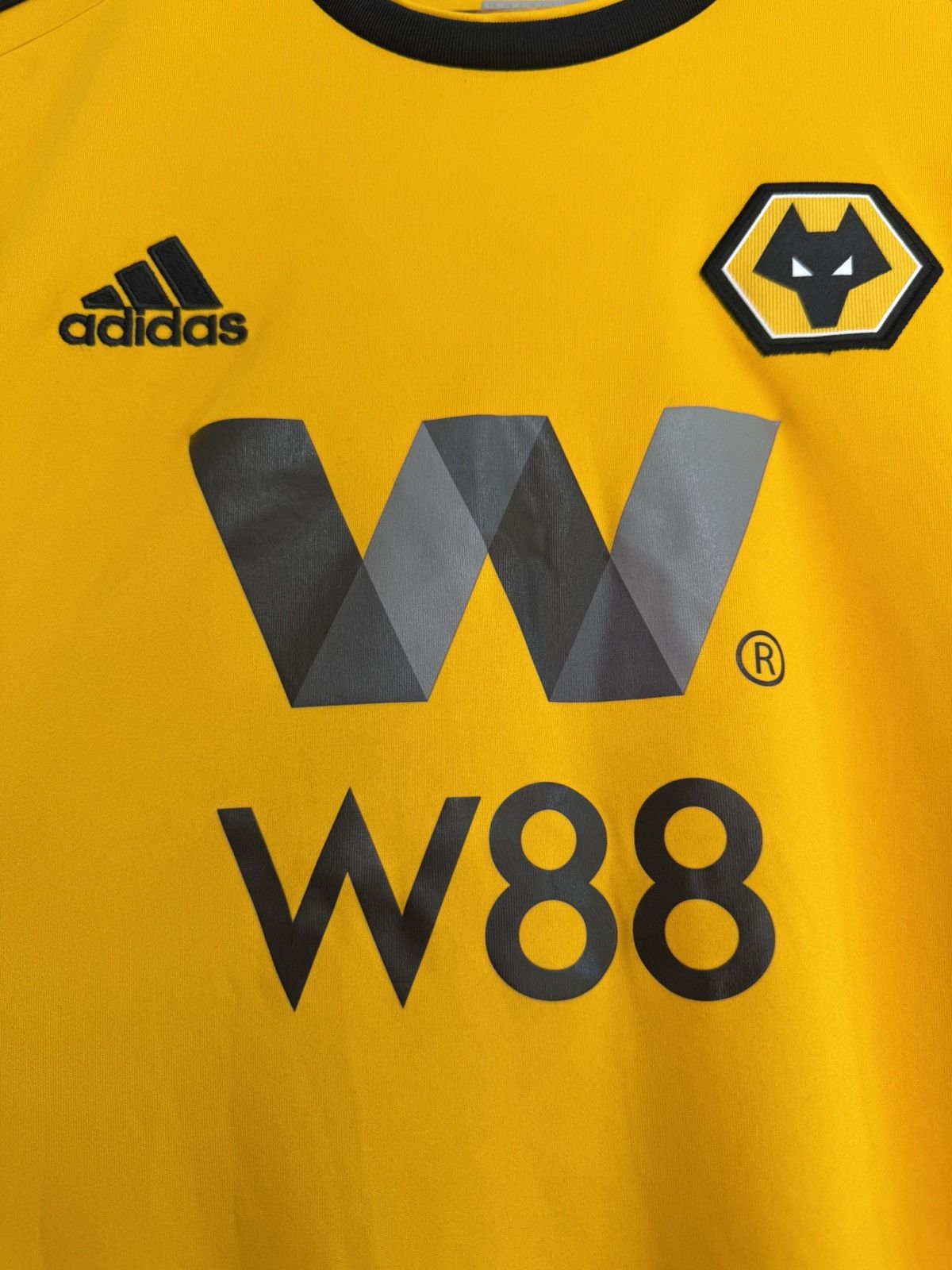 Adidas Wolverhampton 2018-2019 Home Soccer Jersey Football Kit Size US M / EU 48-50 / 2 - 6 Thumbnail
