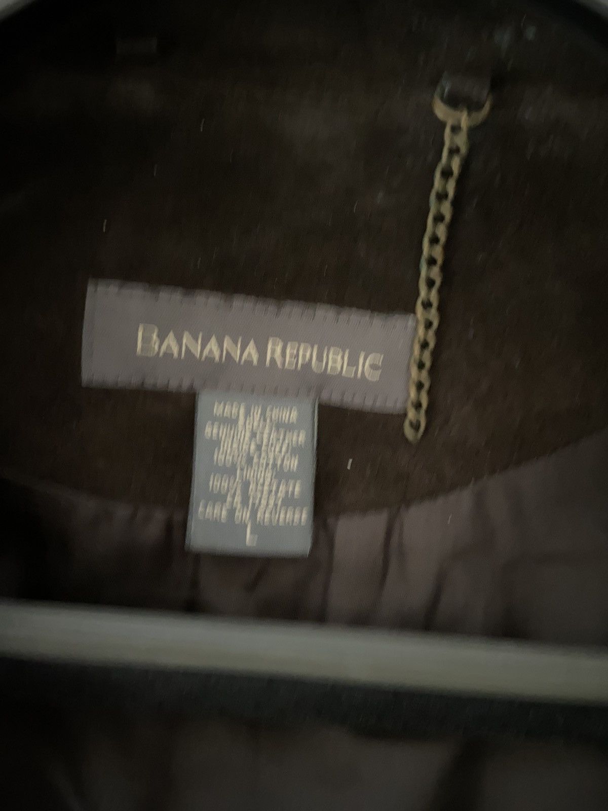 Banana Republic Suede Leather Jacket Size US L / EU 52-54 / 3 - 5 Thumbnail