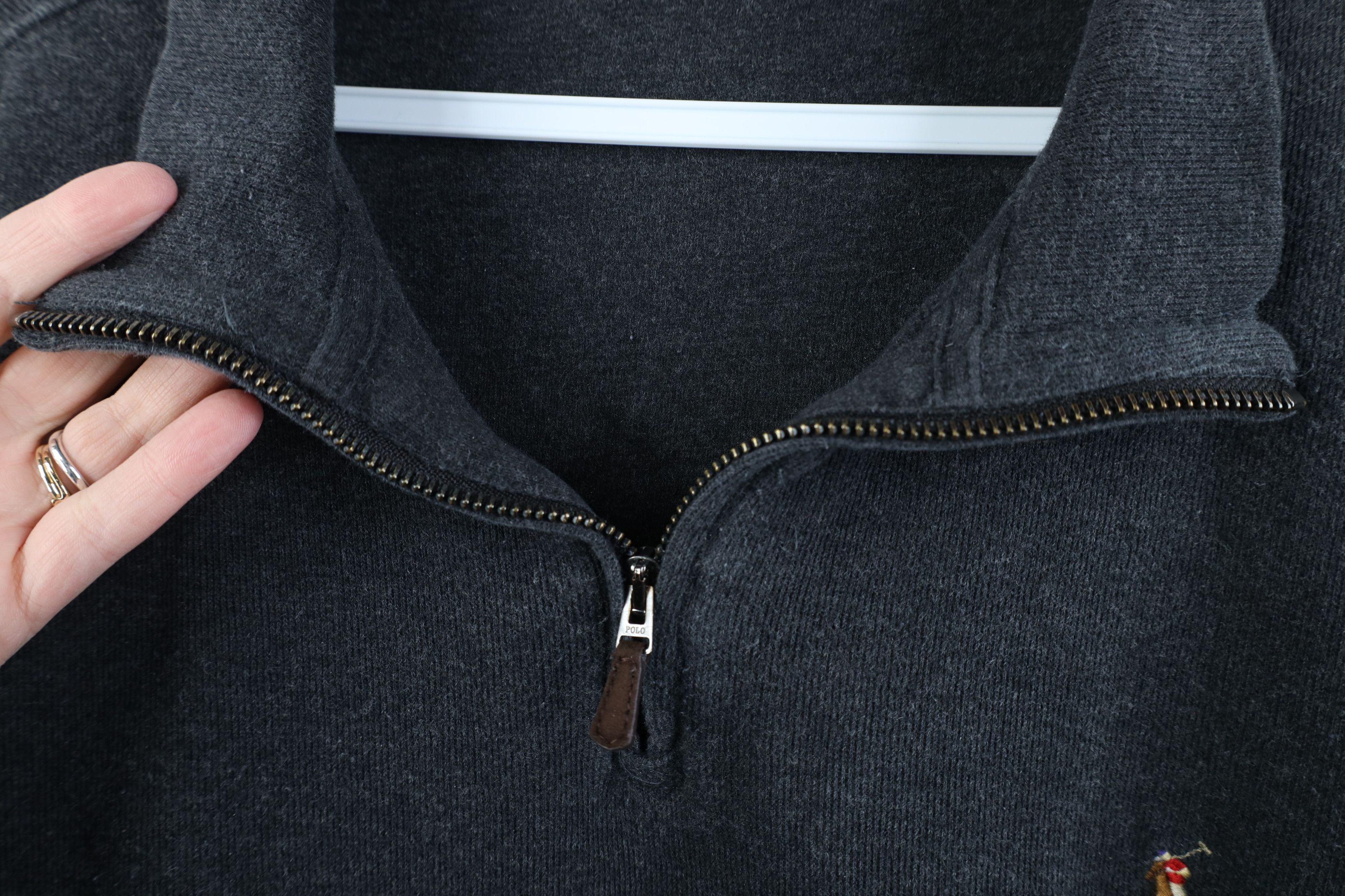 Ralph Lauren Vintage Ralph Lauren Cotton Ribbed Knit 1/4 1/2 Zip Sweater Size US XXL / EU 58 / 5 - 5 Thumbnail