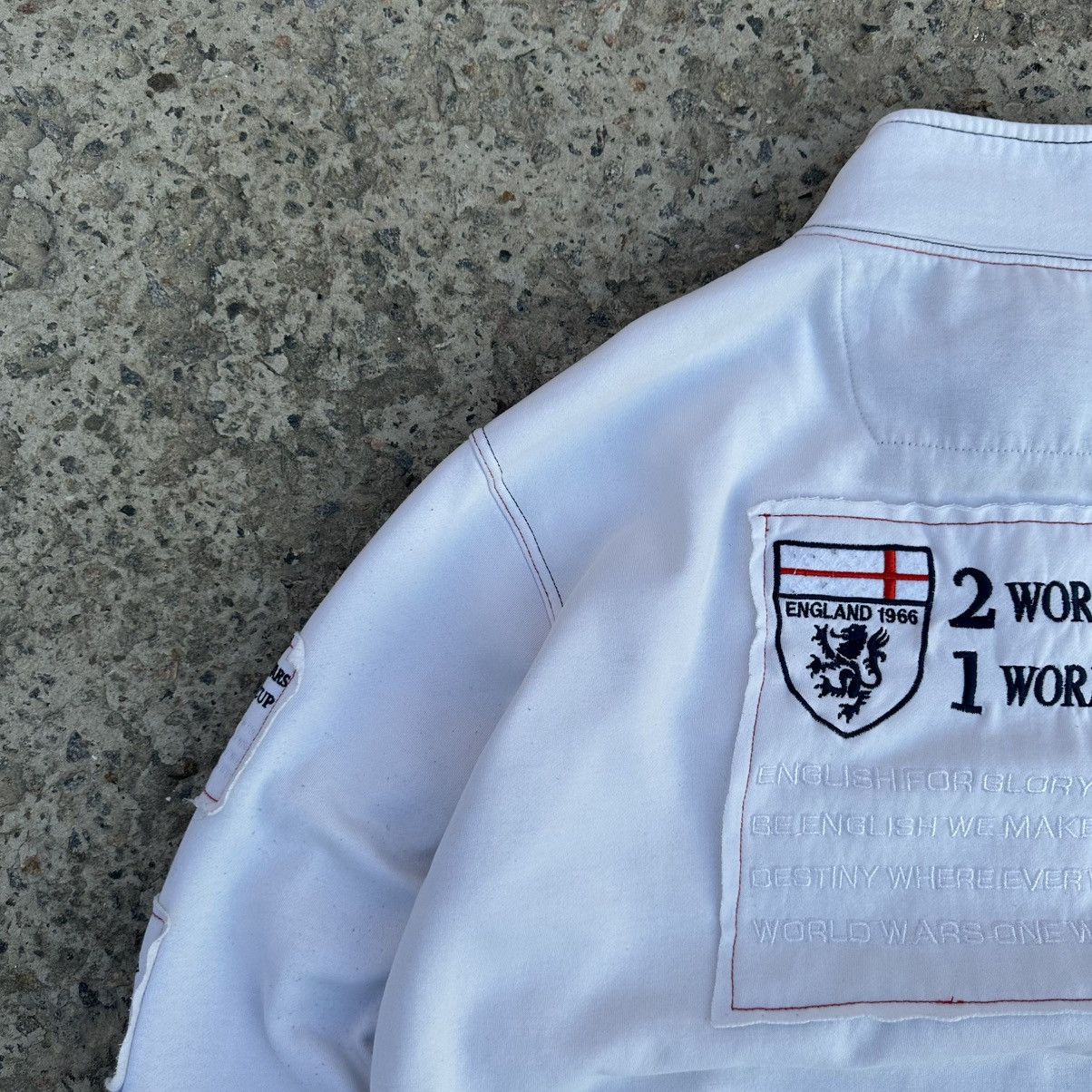 New England Outerwear Vintage Japanese Style Zip Bomber England Y2K 00s USA Size US XXL / EU 58 / 5 - 12 Thumbnail