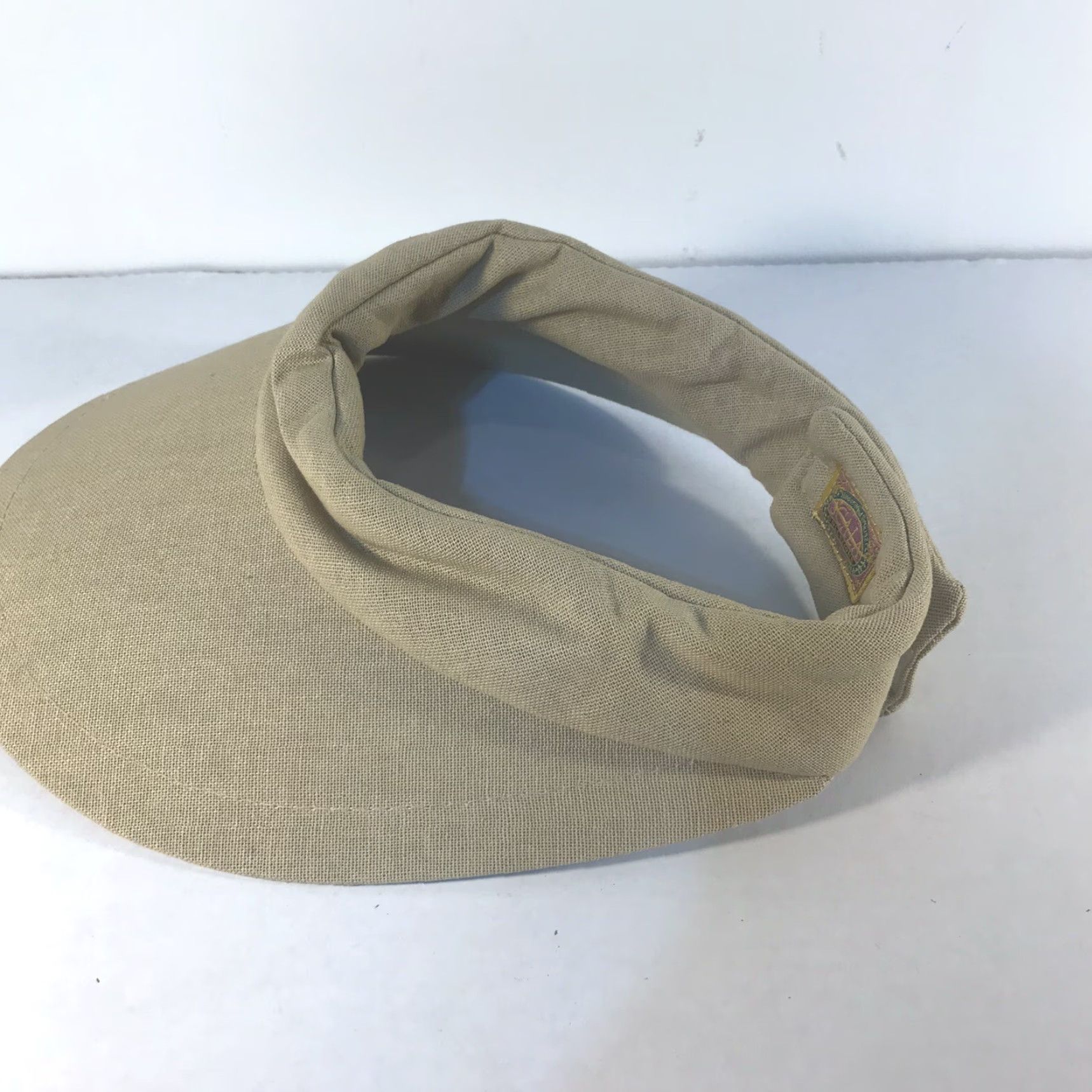 Vintage Scala Handcrafted Beige Wide Brim Sun Hat Adjustable Lightweight Womens Size ONE SIZE - 6 Thumbnail