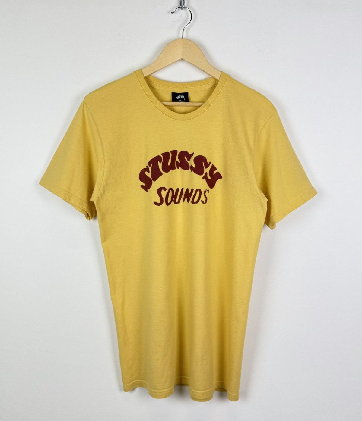 Stussy Stussy Sounds Crew Neck Short Sleeve T-shirt Yellow Too Logo Size US M / EU 48-50 / 2 - 1 Thumbnail