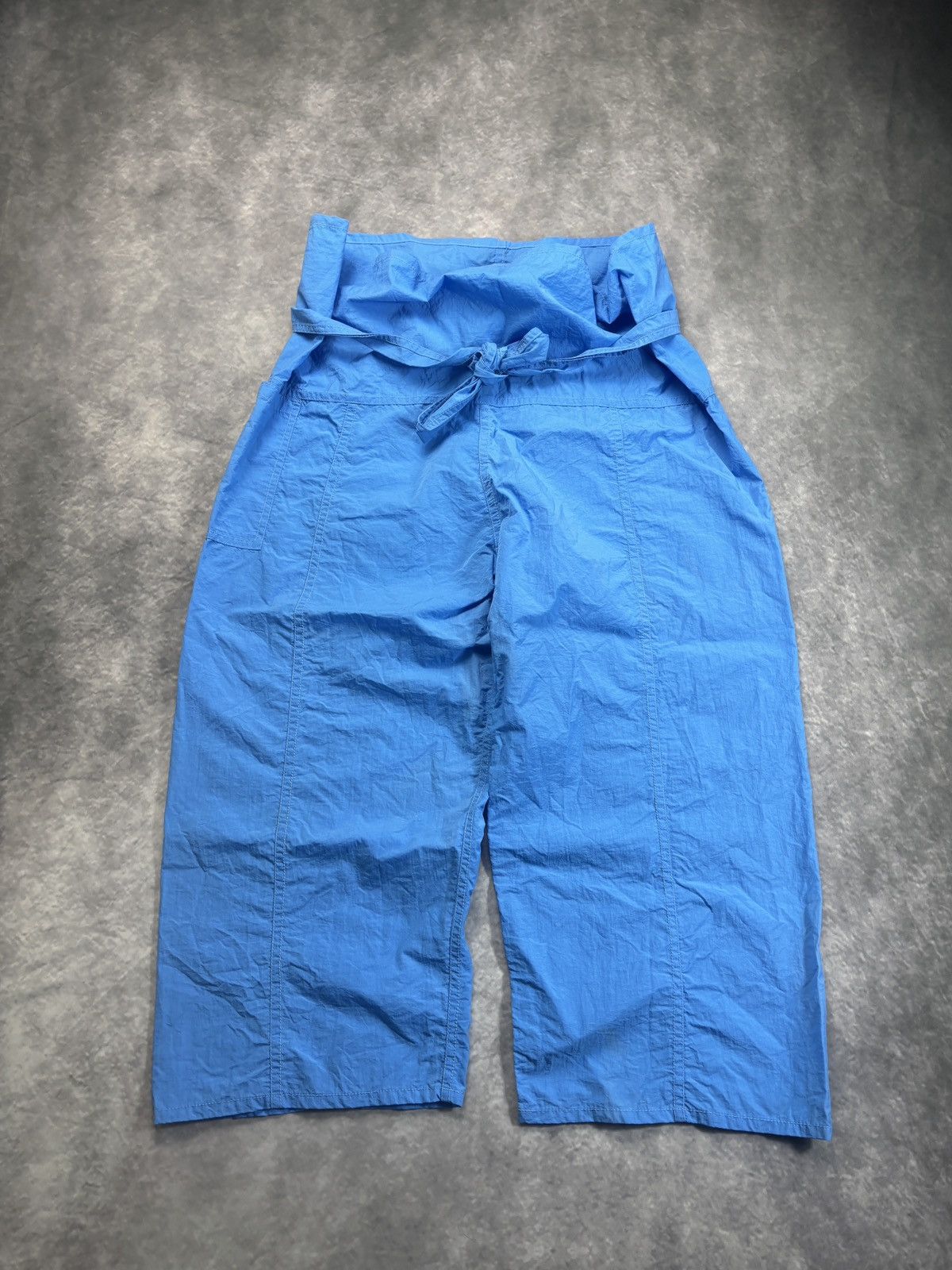 MC2 Saint Barth × Other × Vintage Vintage Cropped Pants Crinkle Nylon Tie Waist Beach Capris Size US 32 / EU 48 - 14 Thumbnail