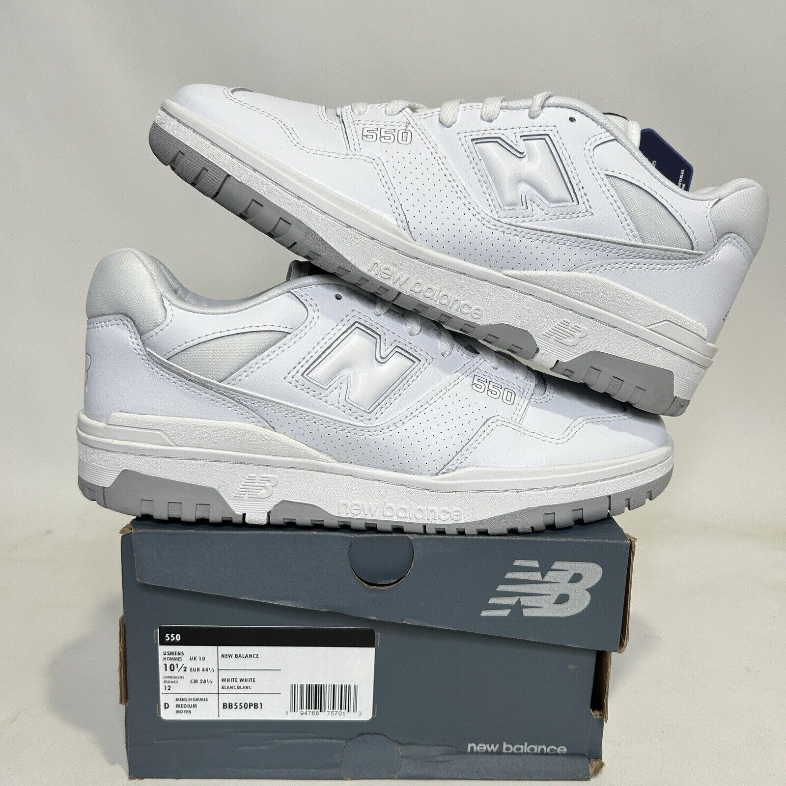 New Balance New Balance 550 “White Grey” 2024 Size US 10.5 / EU 43-44 - 1 Thumbnail