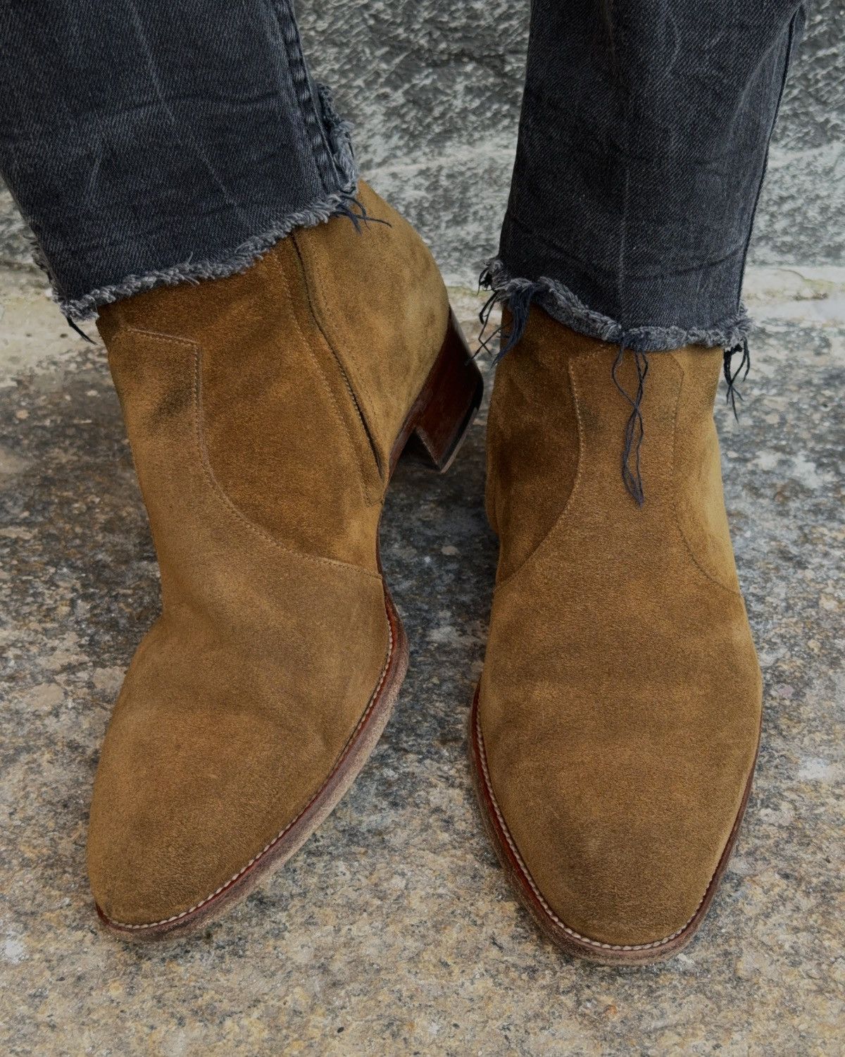 Saint Laurent Wyatt 40 Zip Boot